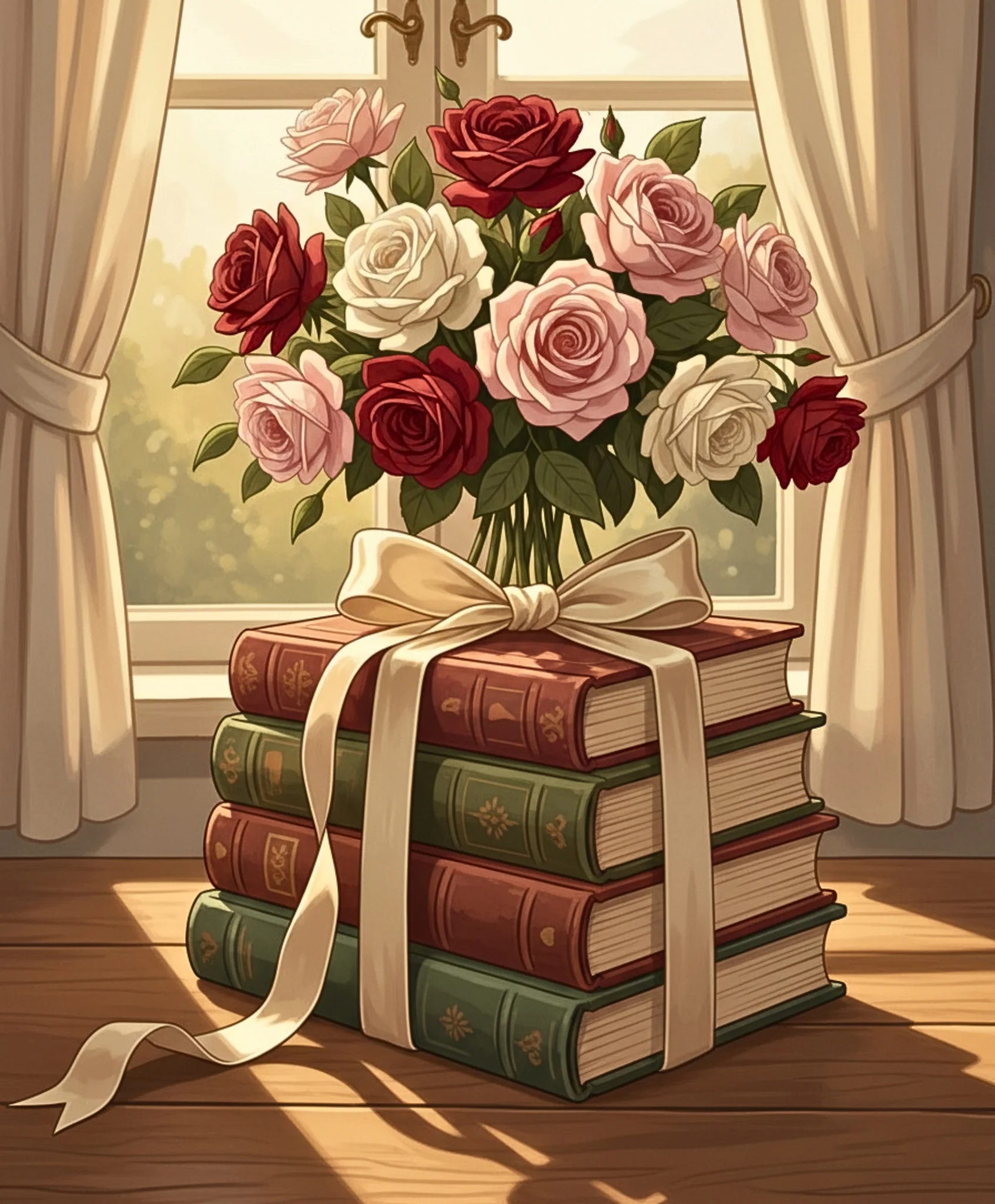 Roses And Old Pages - Image 4