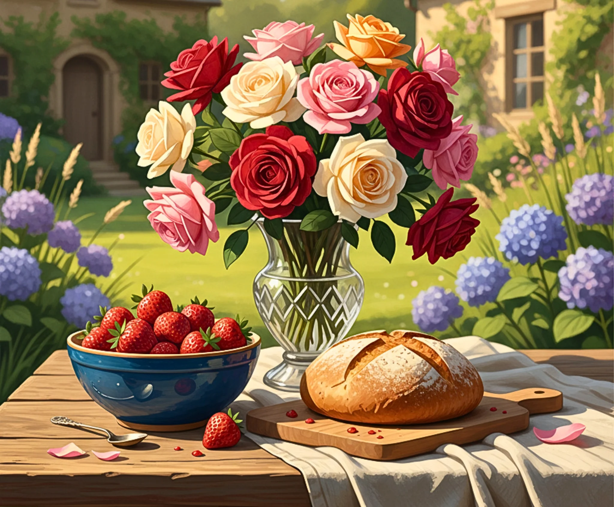 Roses And Summer Table - Image 4