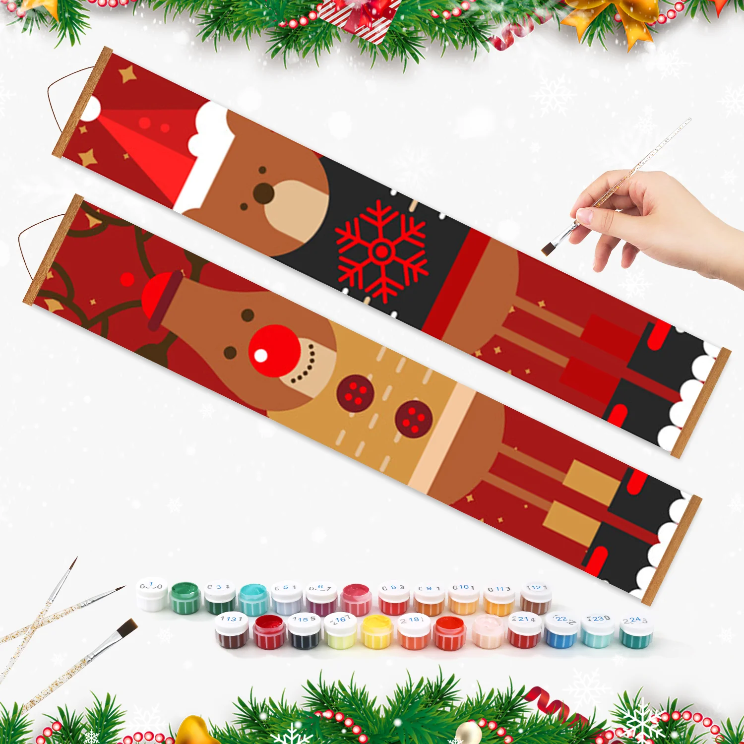 Rudolph & Cozy Bear – Porch Sign - Image 3