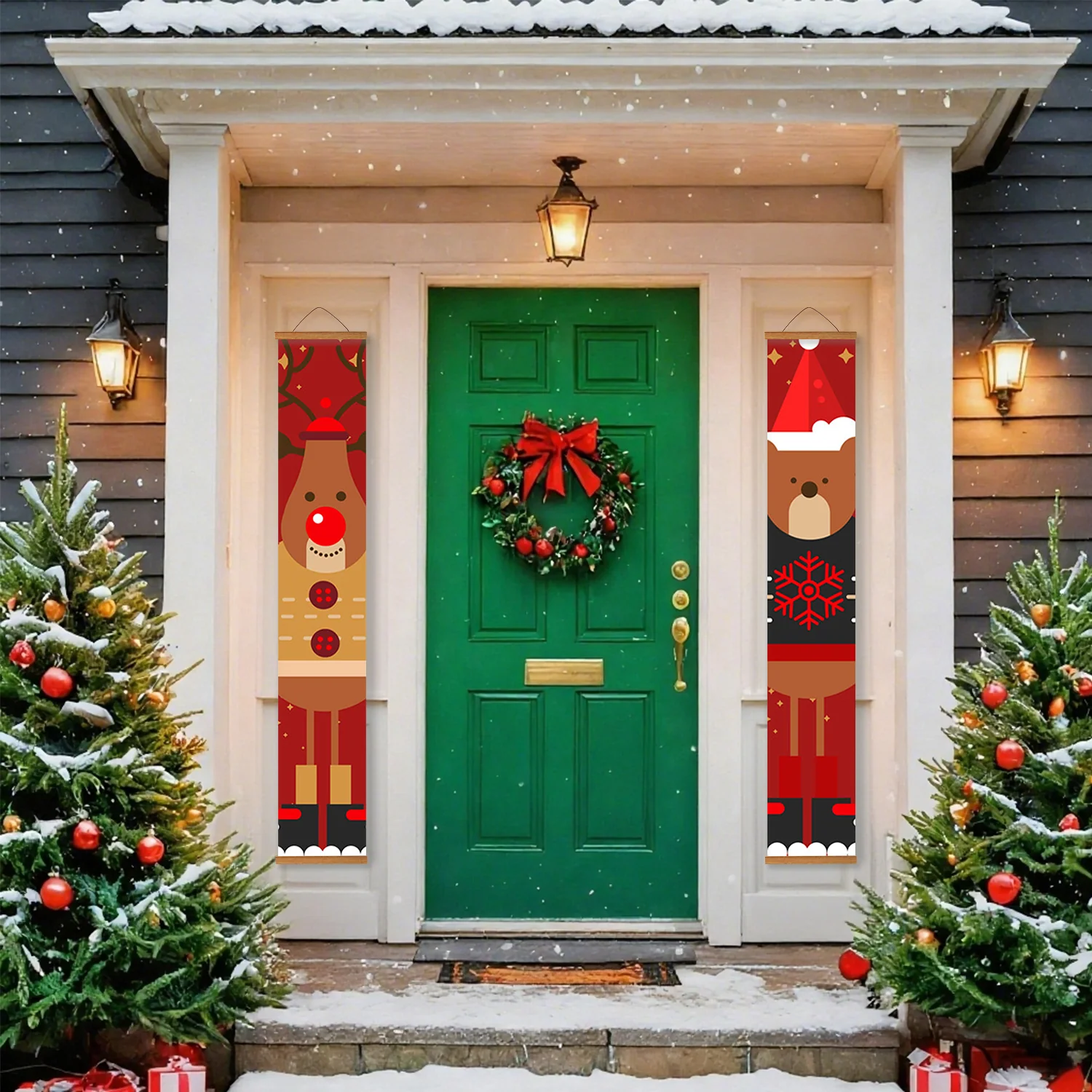 Rudolph & Cozy Bear – Porch Sign - Image 5