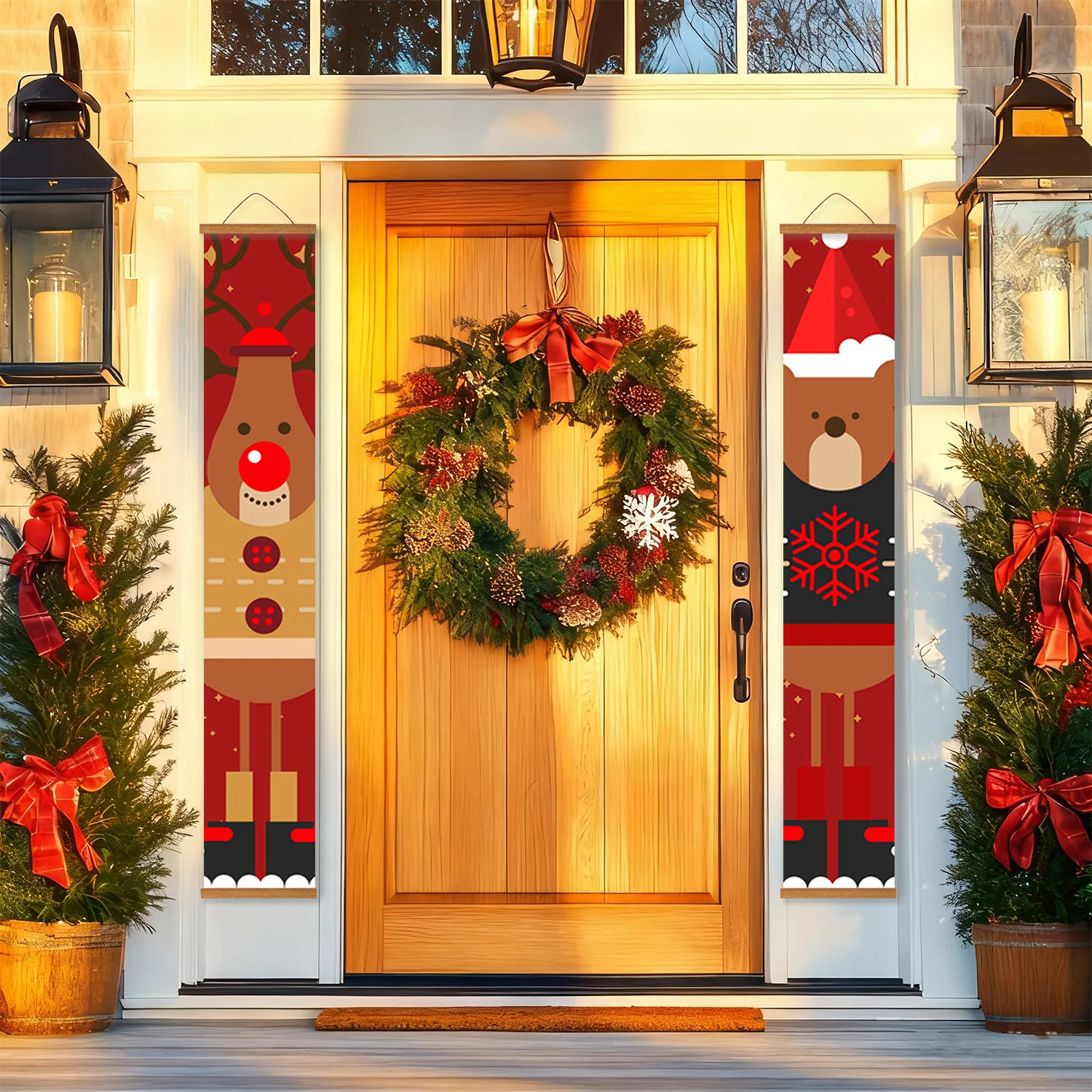 Rudolph & Cozy Bear – Porch Sign - Image 9