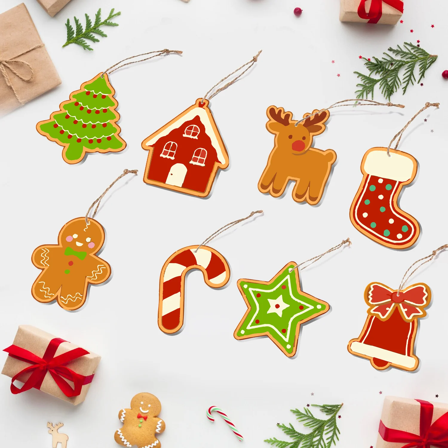 Rudolph’s Bakery Set – Large Christmas Ornaments - Image 6