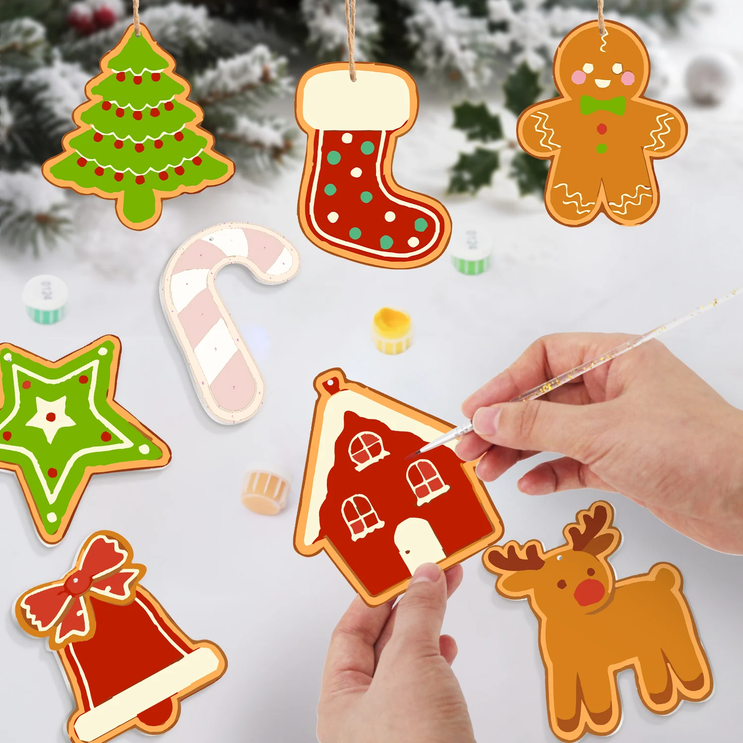 Rudolph’s Bakery Set – Large Christmas Ornaments - Image 7