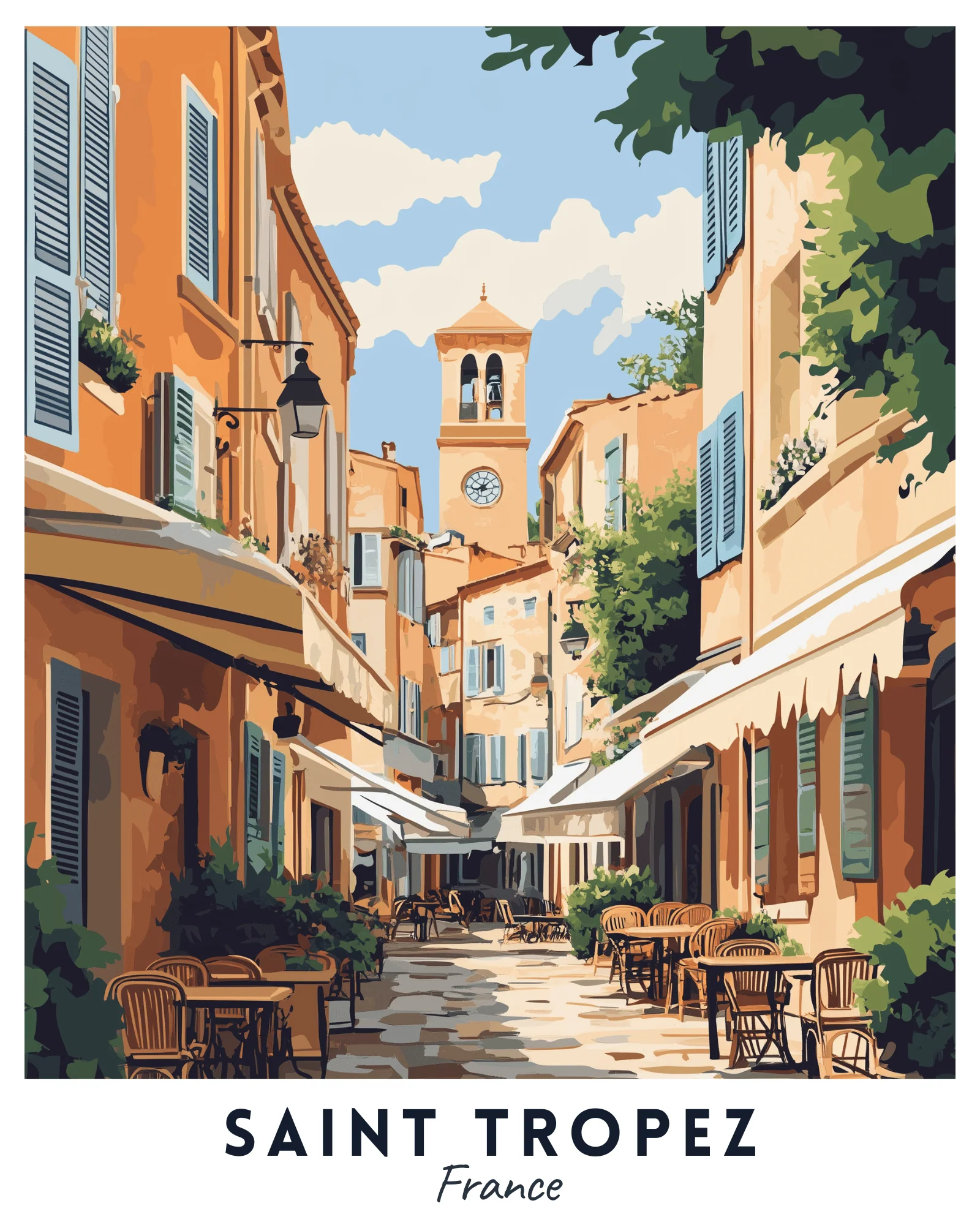 Saint Tropez Travel Poster - Image 2