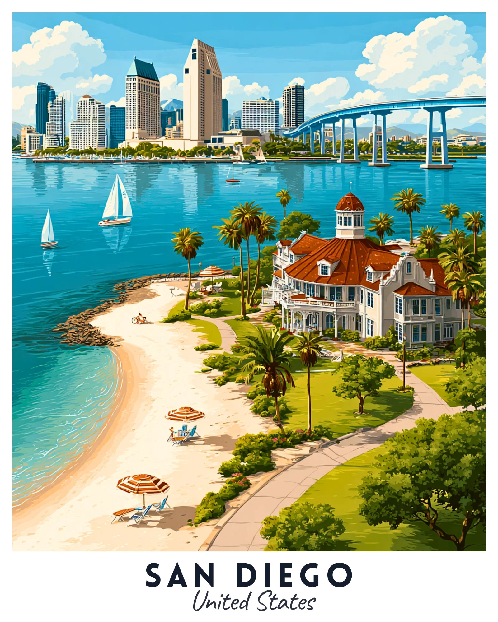San Diego - Travel Poster - Image 4