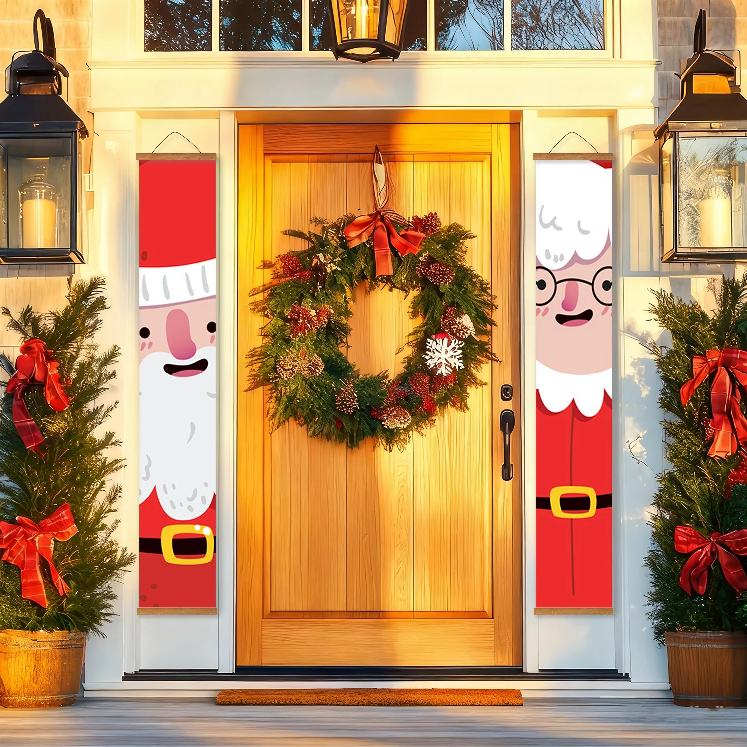 Santa & Mrs. Claus – Porch Sign Paint by Numbers Kit - Image 10