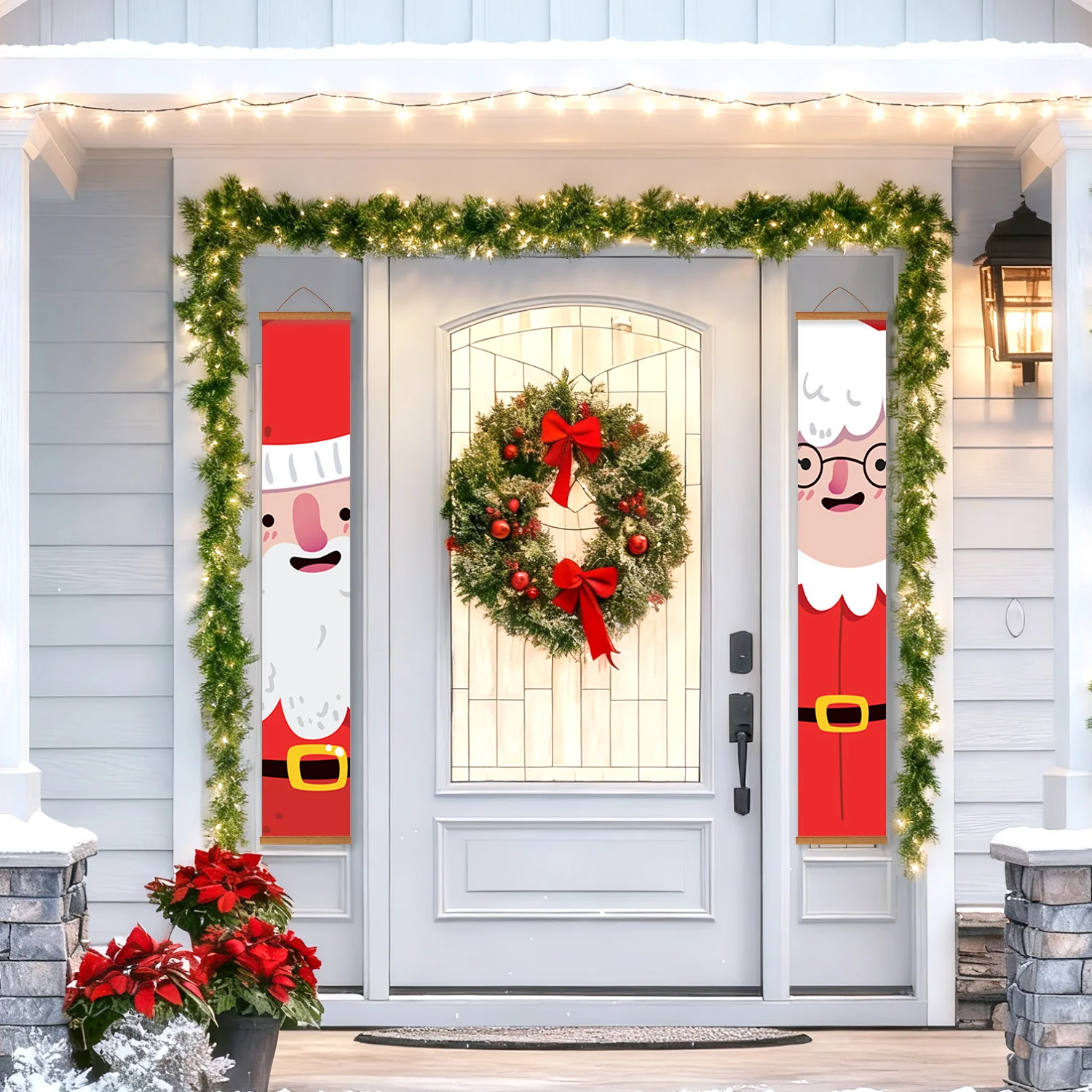 Santa & Mrs. Claus – Porch Sign Paint by Numbers Kit - Image 16
