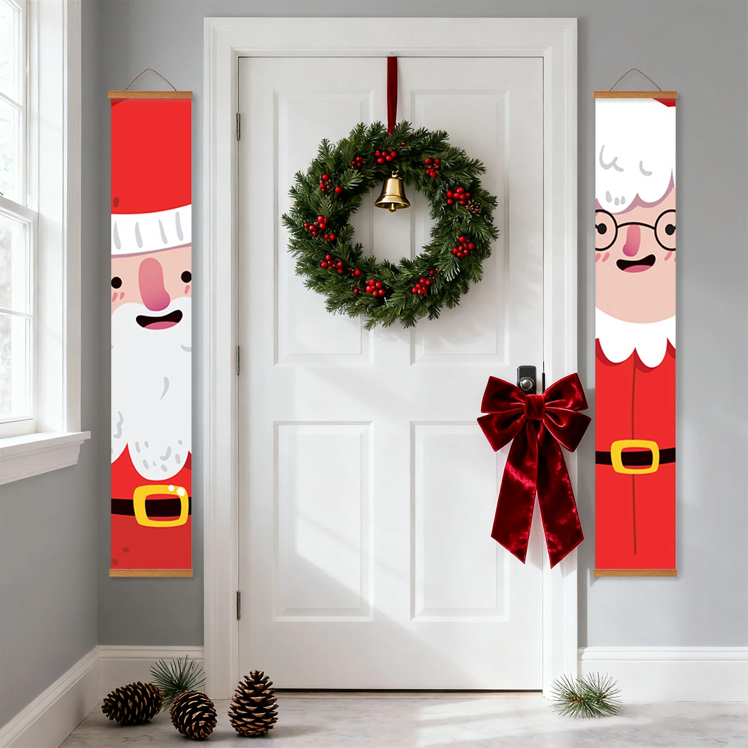 Santa & Mrs. Claus – Porch Sign Paint by Numbers Kit - Image 17