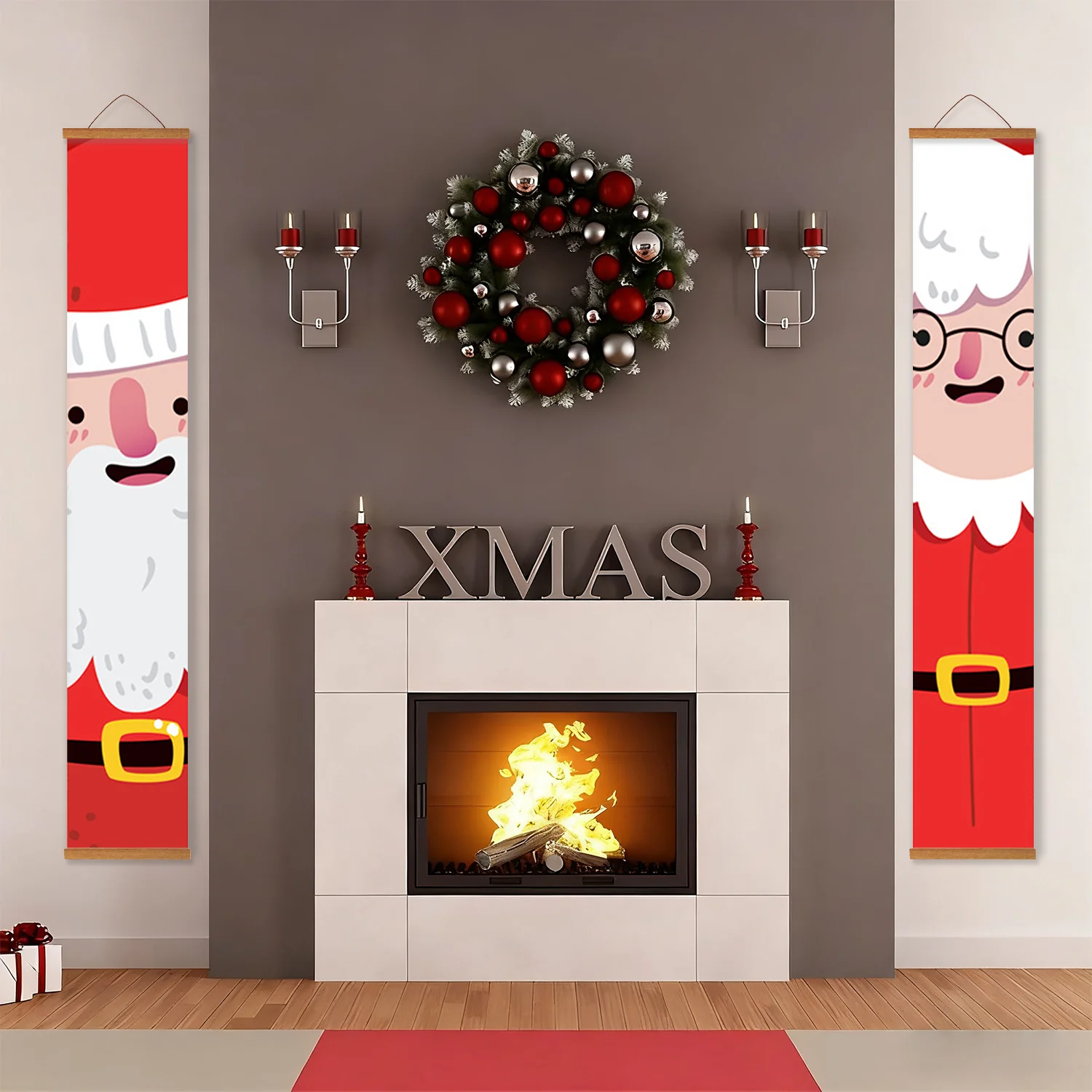 Santa & Mrs. Claus – Porch Sign Paint by Numbers Kit - Image 18