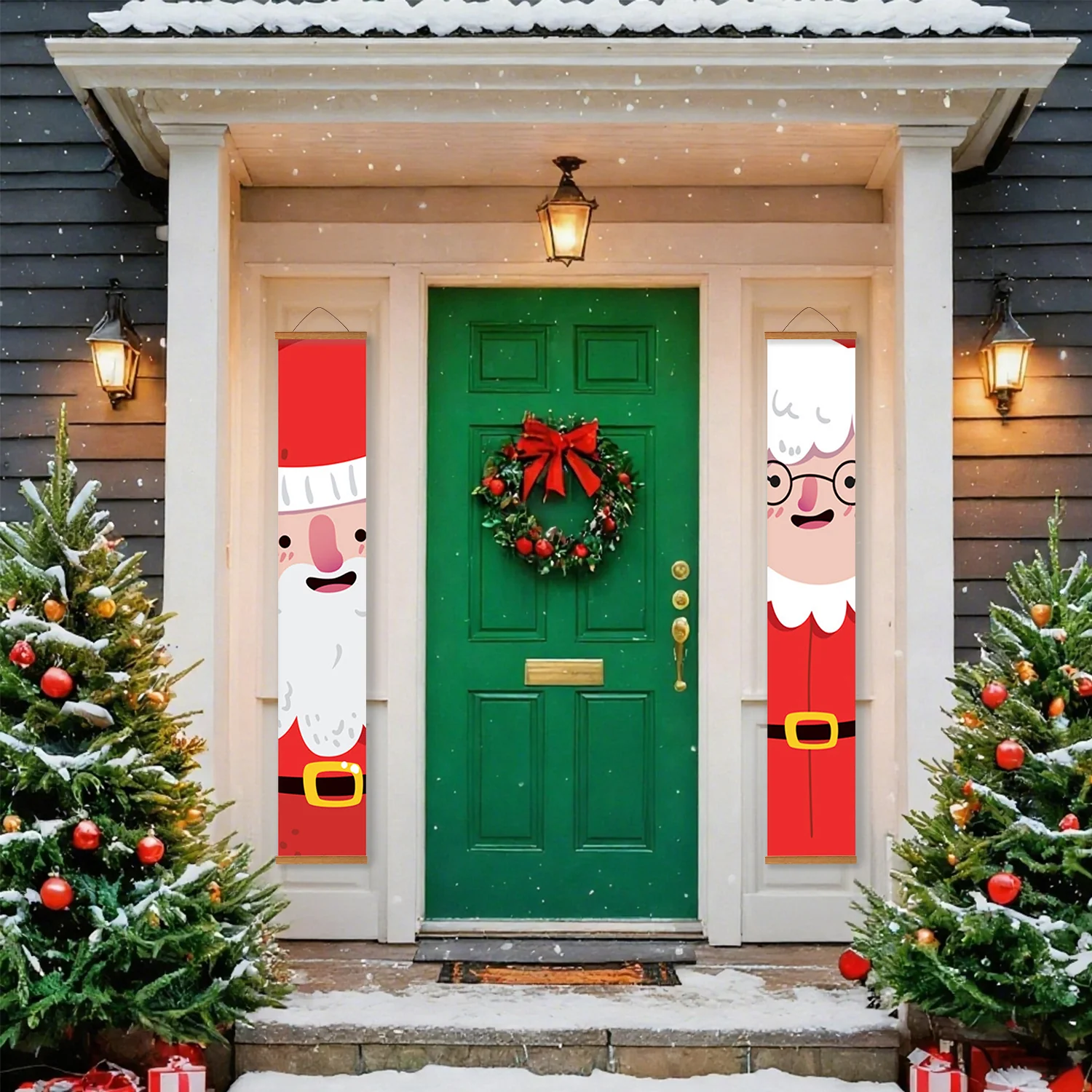 Santa & Mrs. Claus – Porch Sign Paint by Numbers Kit - Image 6