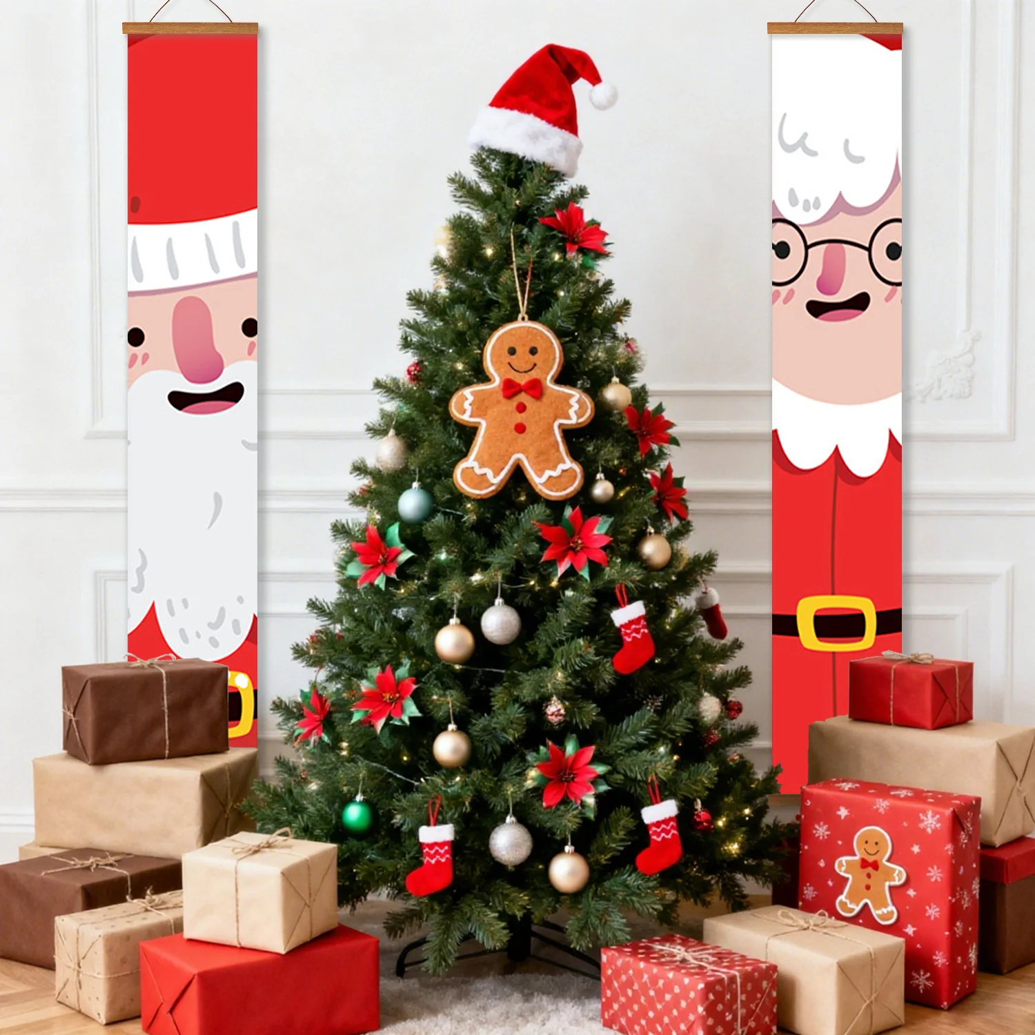 Santa & Mrs. Claus – Porch Sign Paint by Numbers Kit - Image 8