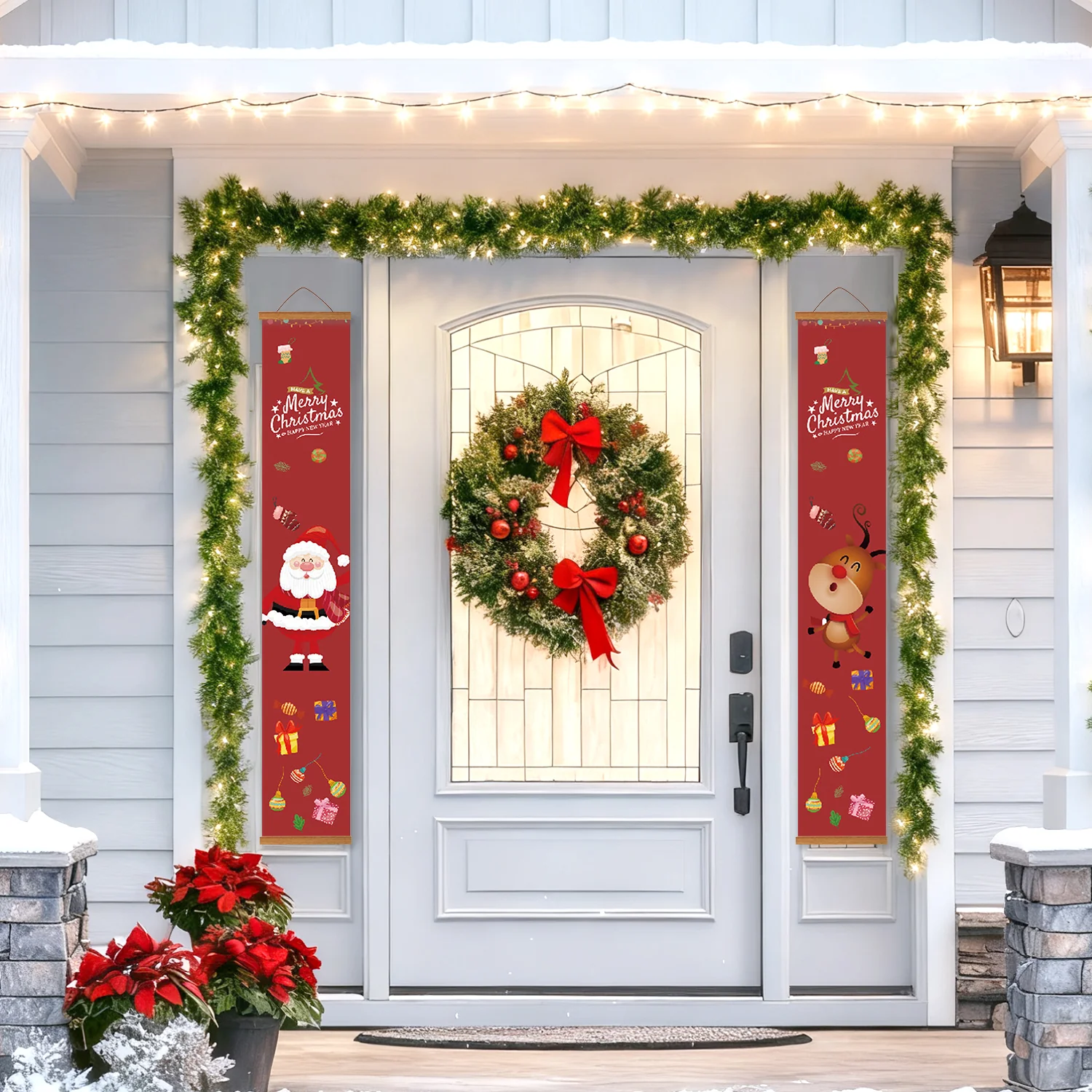 Santa & Rudolph – Porch Sign Paint by Numbers Kit - Image 15