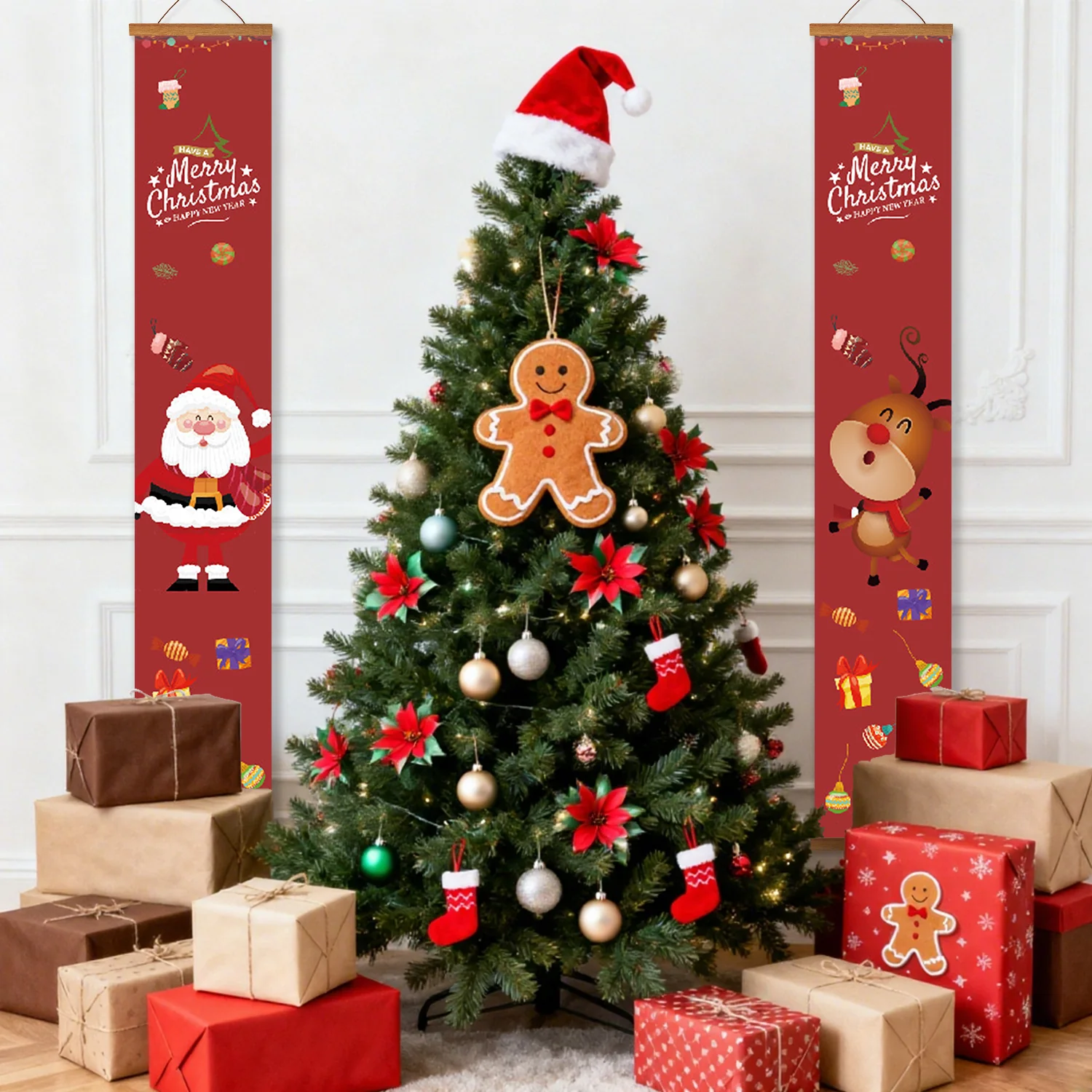 Santa & Rudolph – Porch Sign Paint by Numbers Kit - Image 7