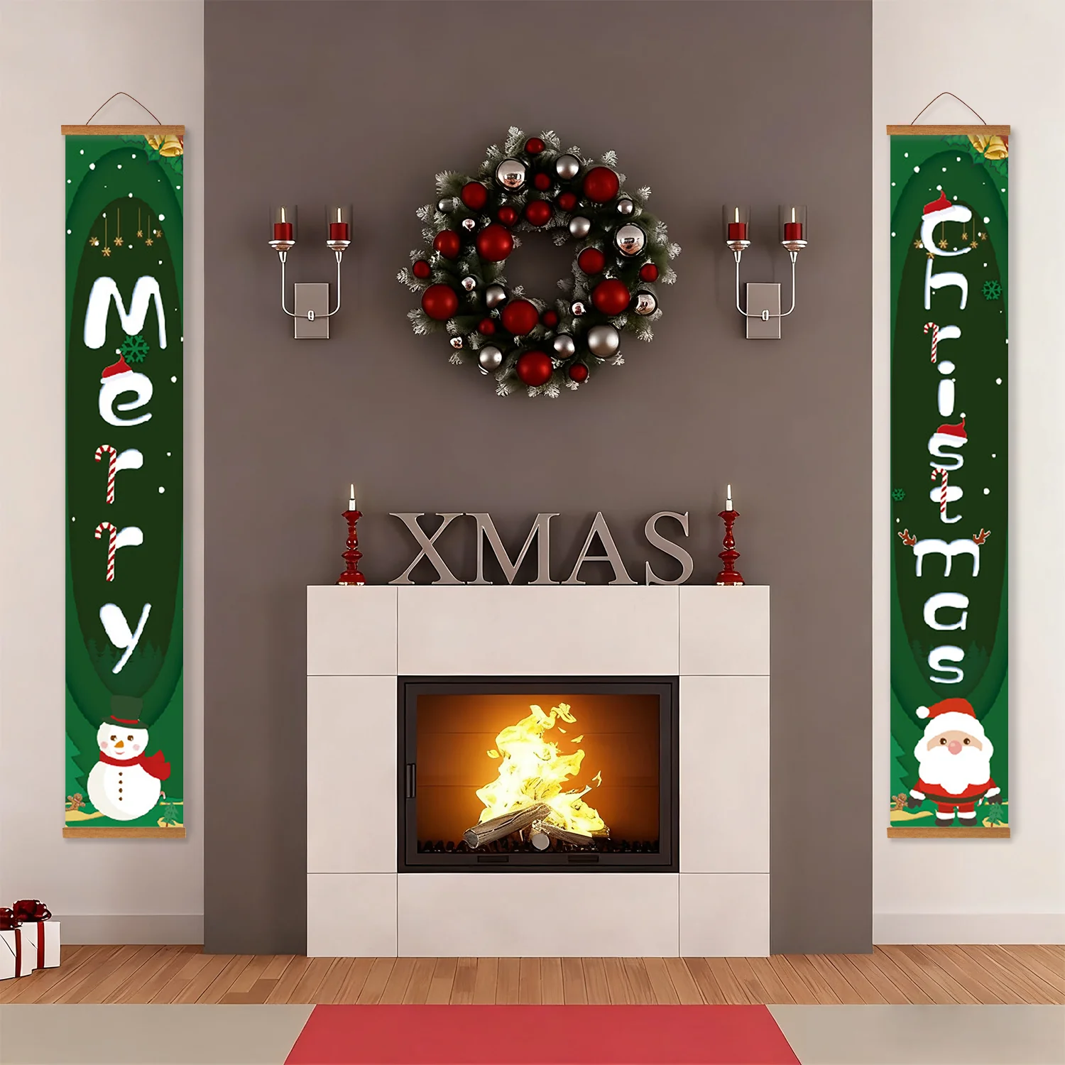 Santa & Snowman – Porch Sign - Image 17