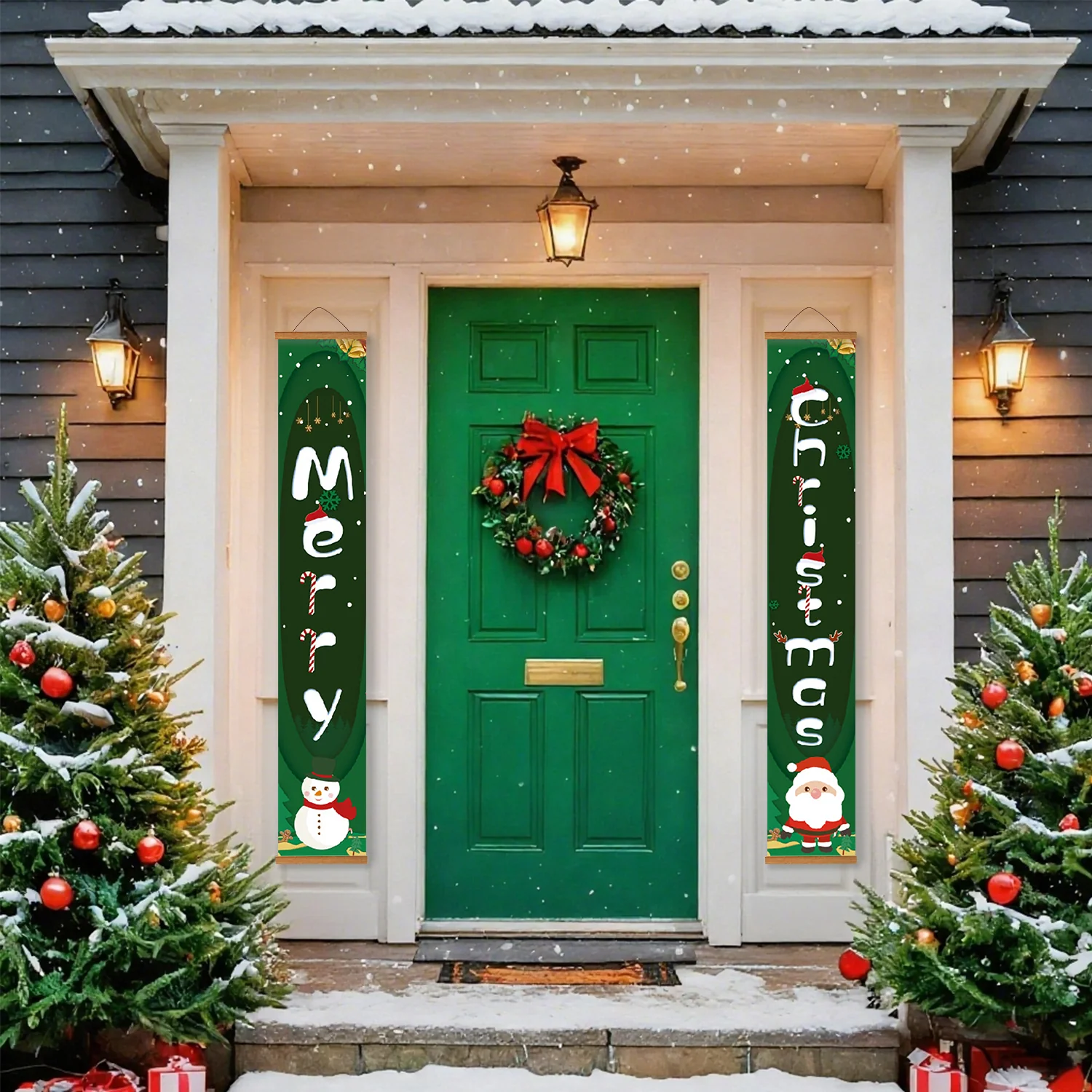 Santa & Snowman – Porch Sign - Image 5