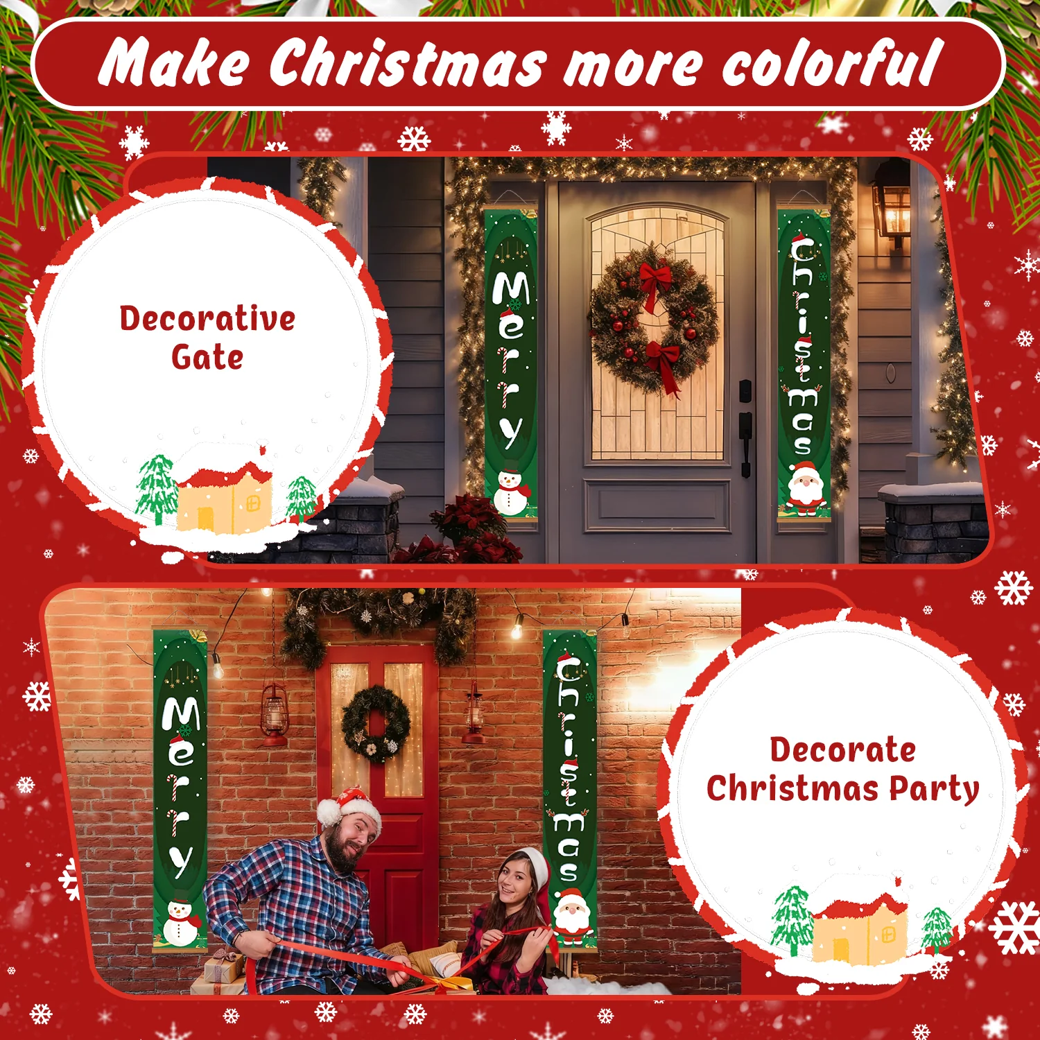 Santa & Snowman – Porch Sign - Image 6