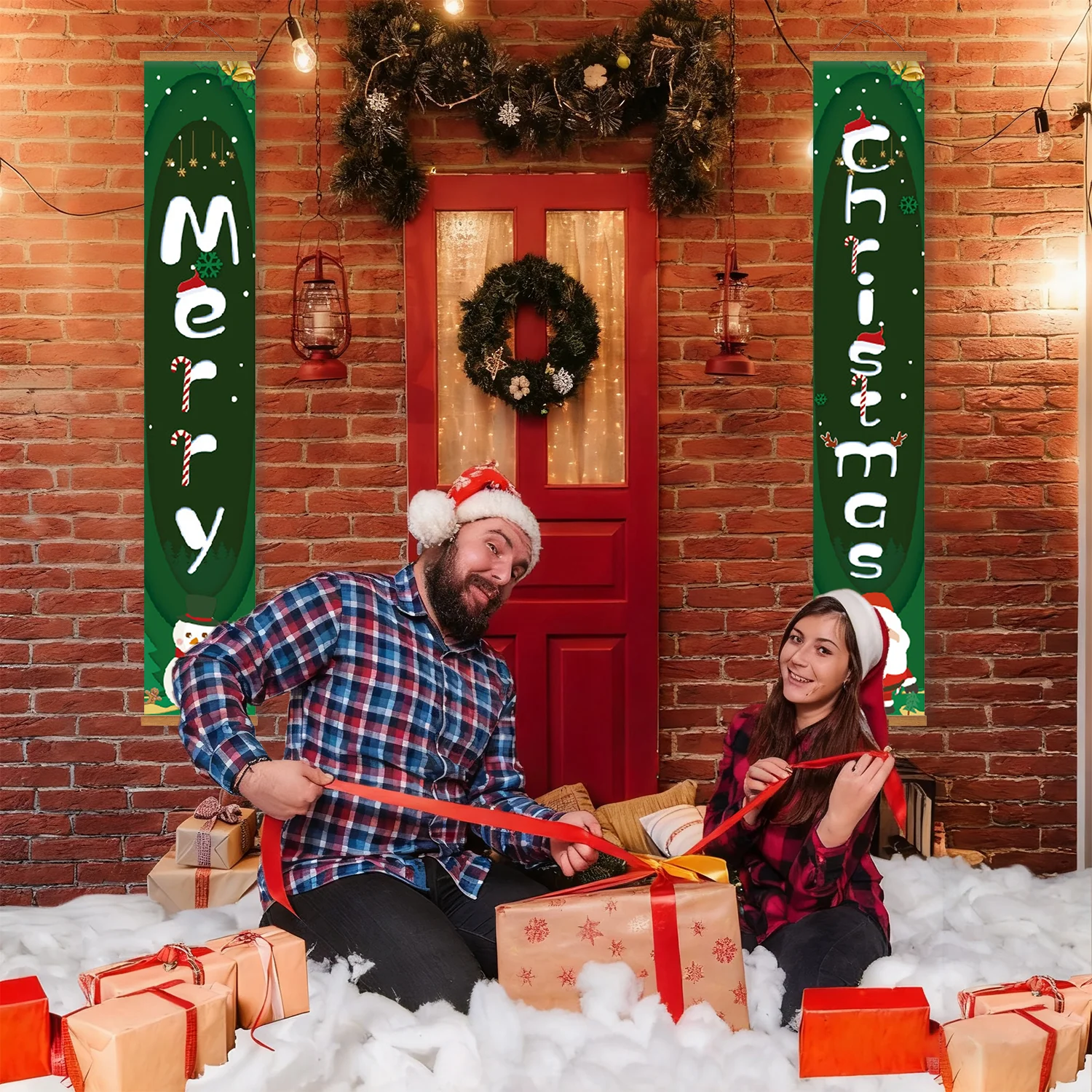 Santa & Snowman – Porch Sign - Image 8