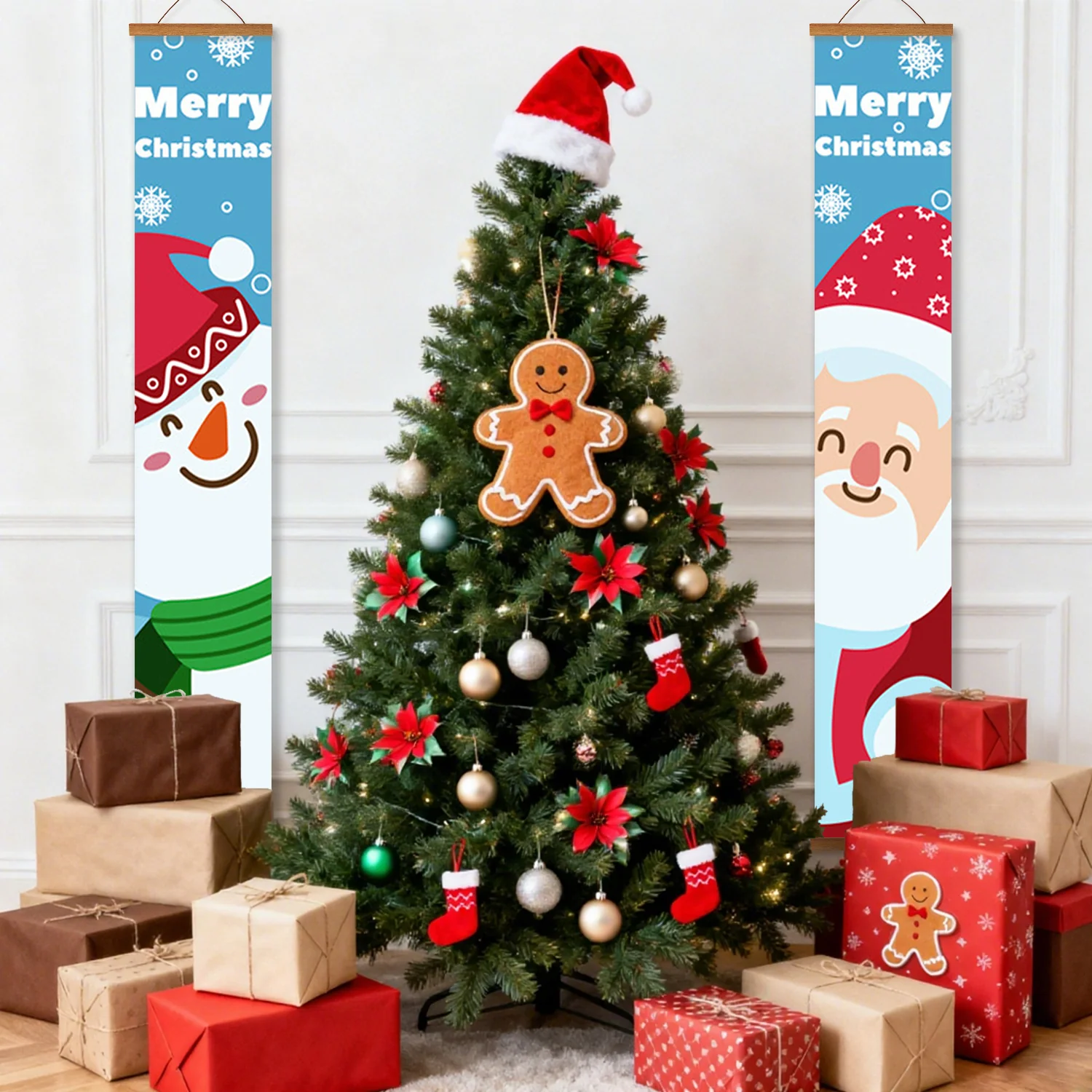 Santa & Snowy Friend – Porch Sign - Image 8
