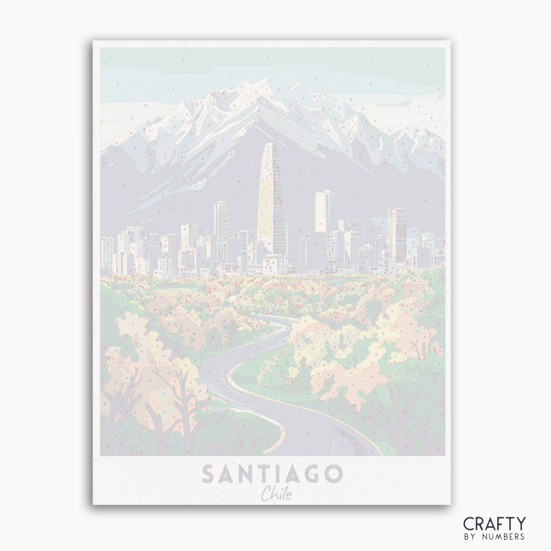 Santiago Travel Poster - Image 2