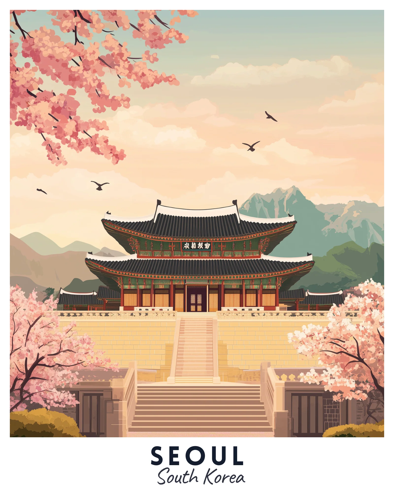 Seoul Travel Poster - Image 3