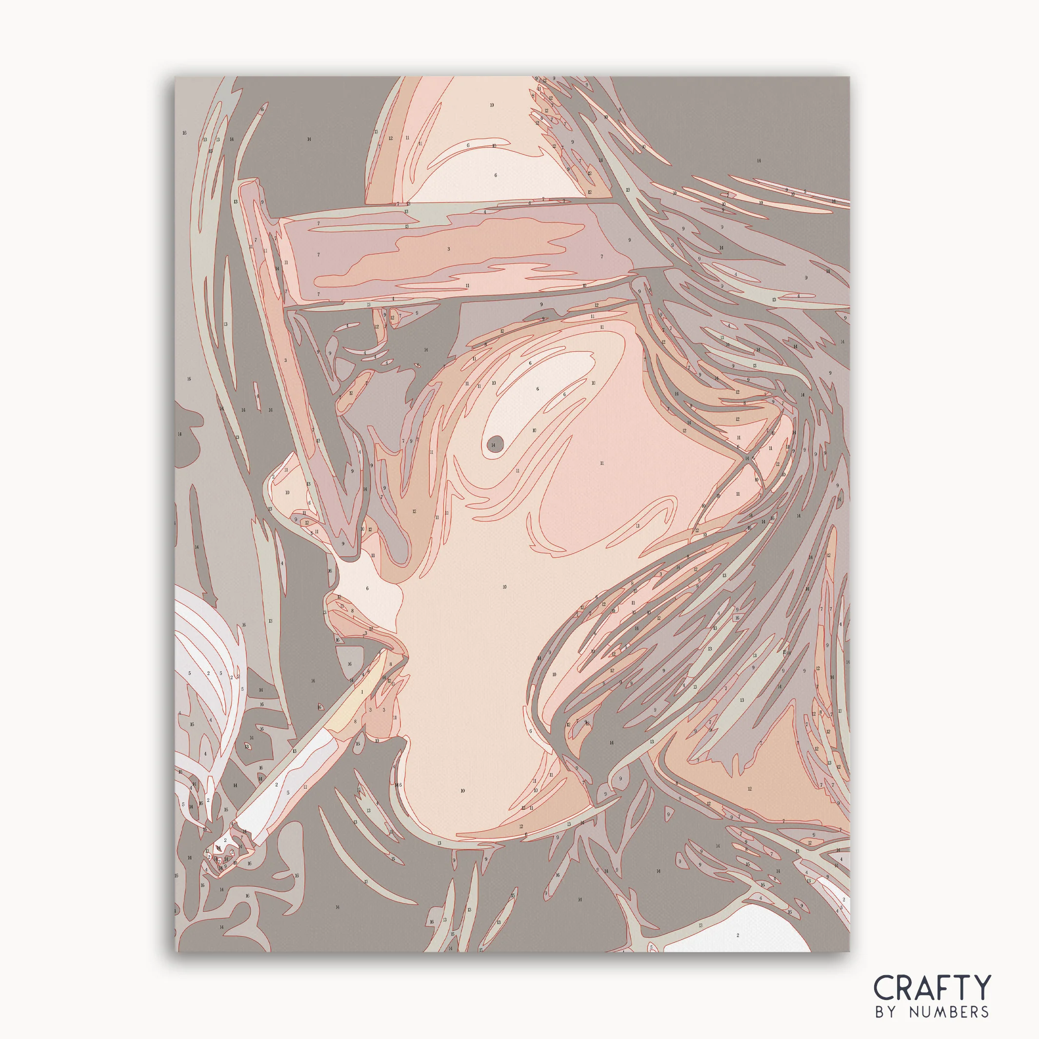 Smoking Woman Pop Art - Image 2