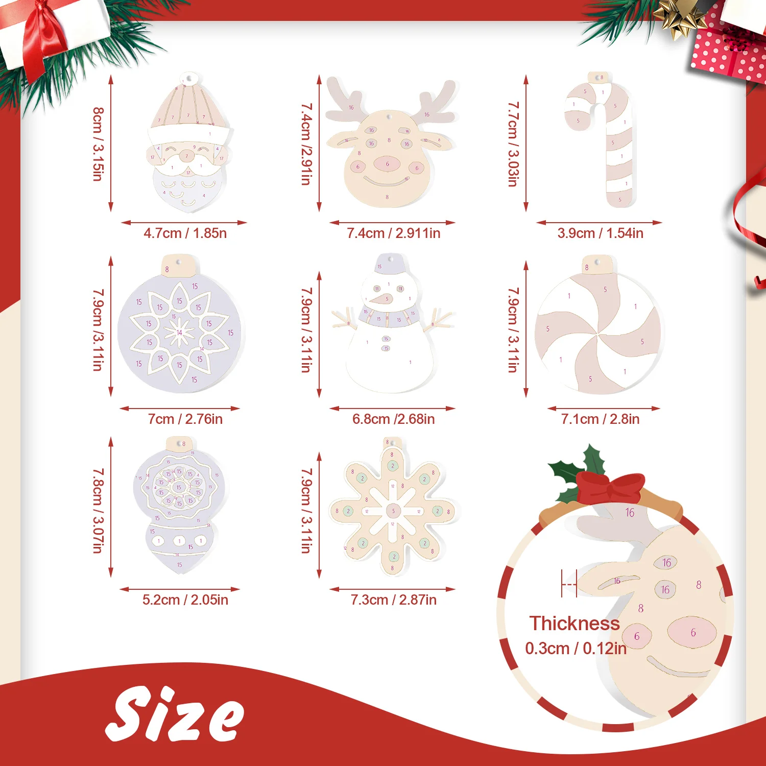 Snowflake Harmony – Christmas Ornaments - Image 2