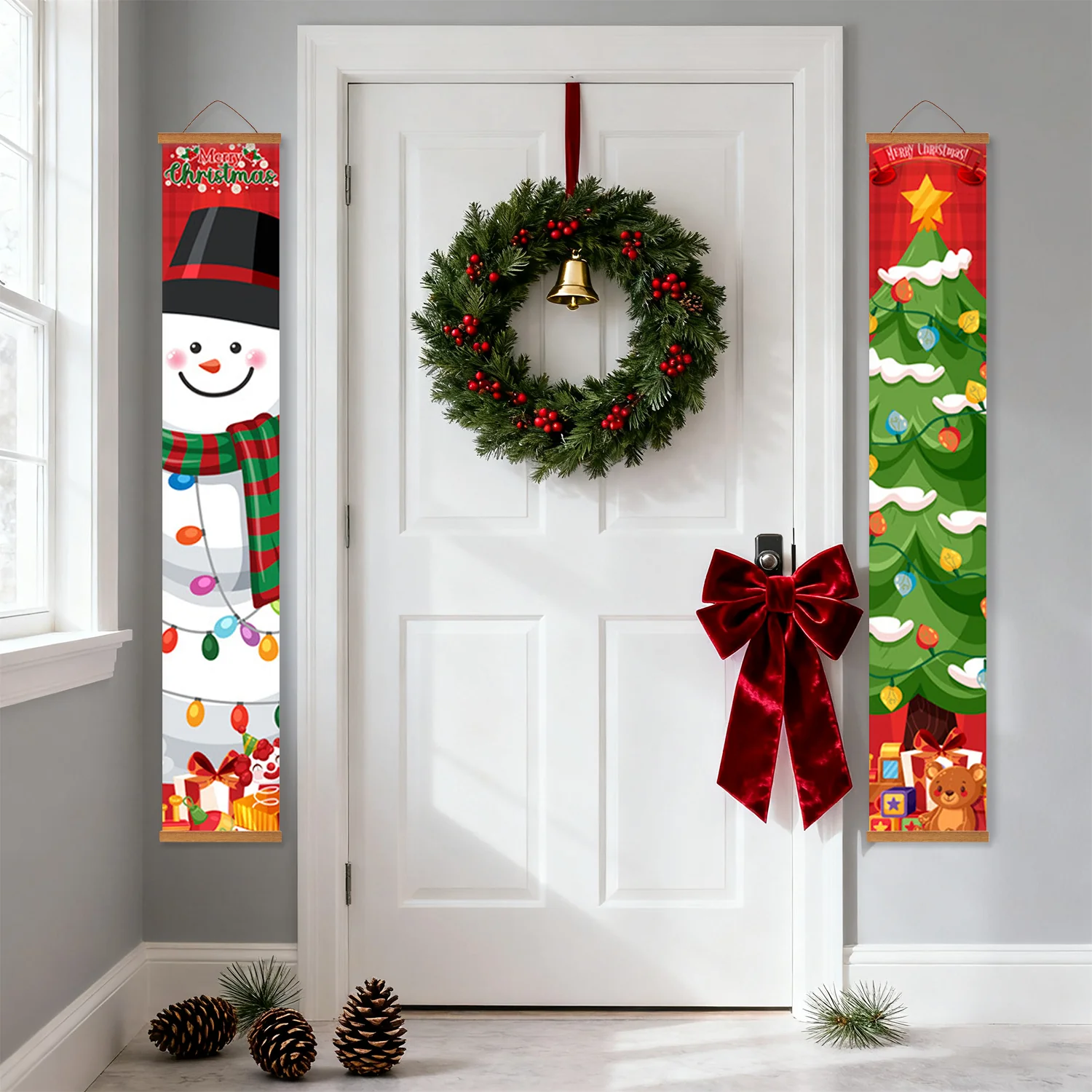 Snowman & Christmas Tree – Porch Sign - Image 17