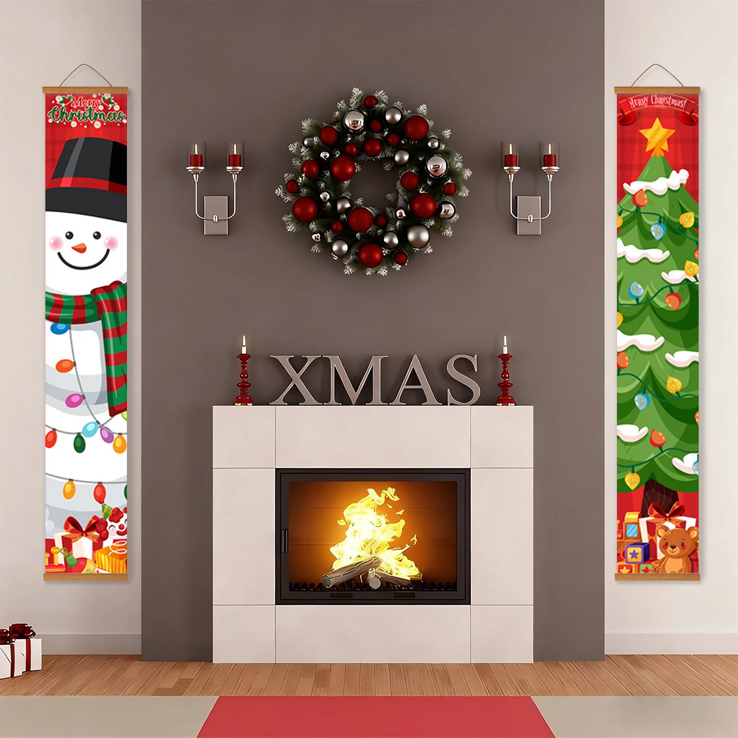 Snowman & Christmas Tree – Porch Sign - Image 18