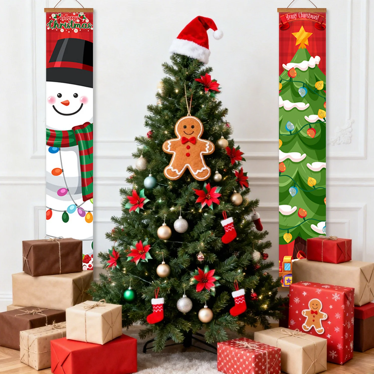Snowman & Christmas Tree – Porch Sign - Image 8