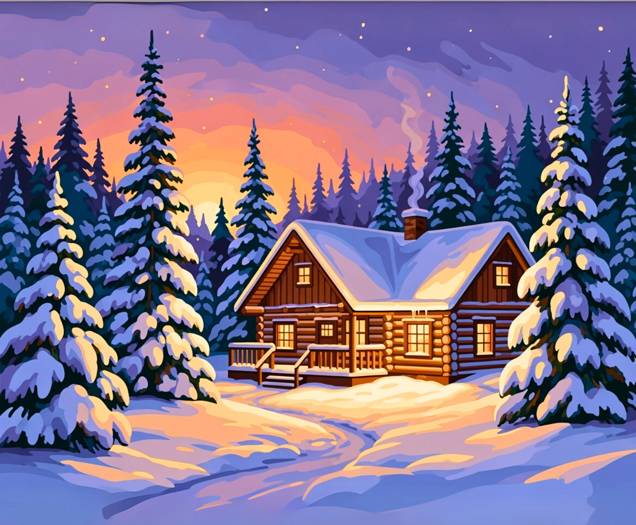 Snowy Twilight Haven - Image 4