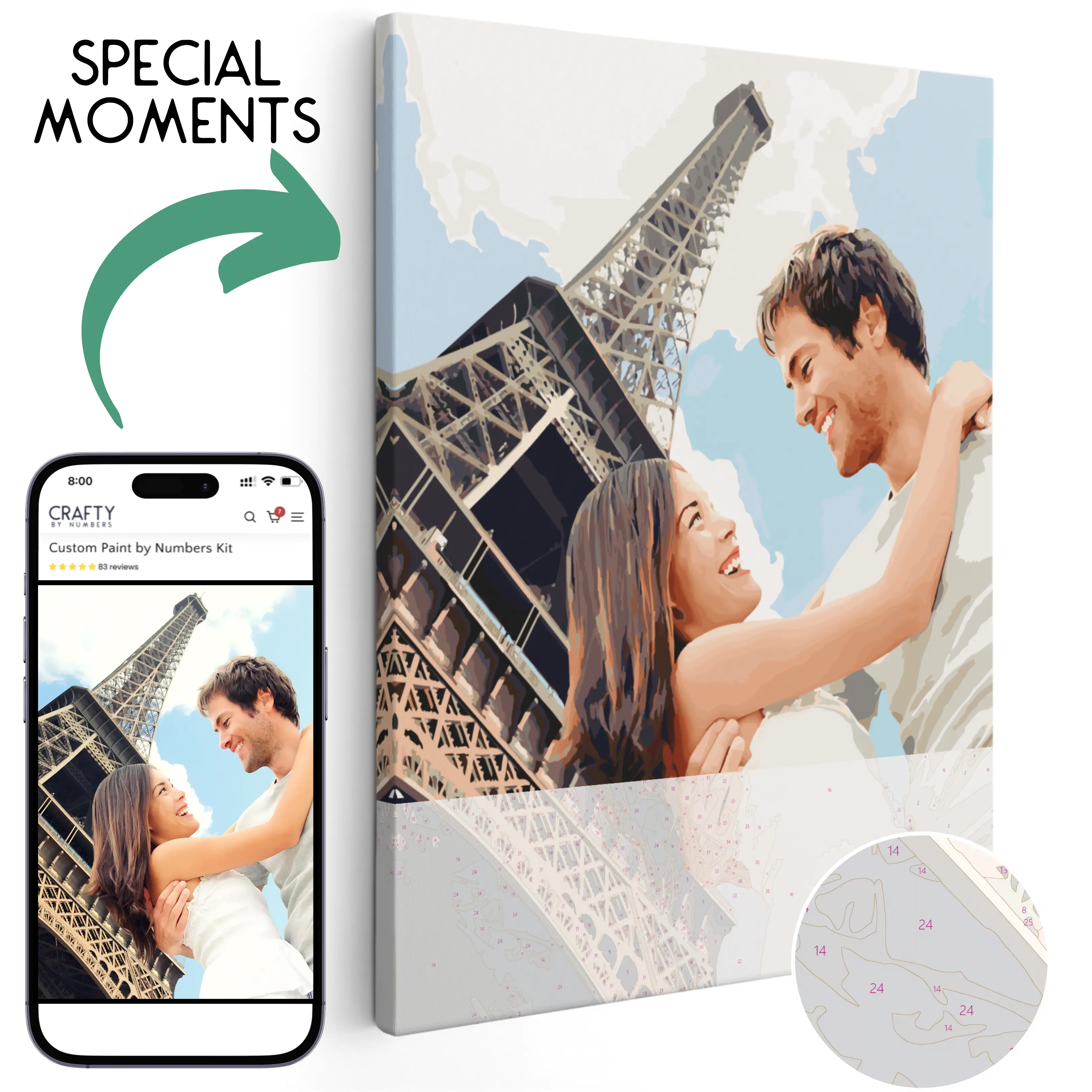 Special Moments & Memories - Custom Paint by Numbers Kit - Image 3