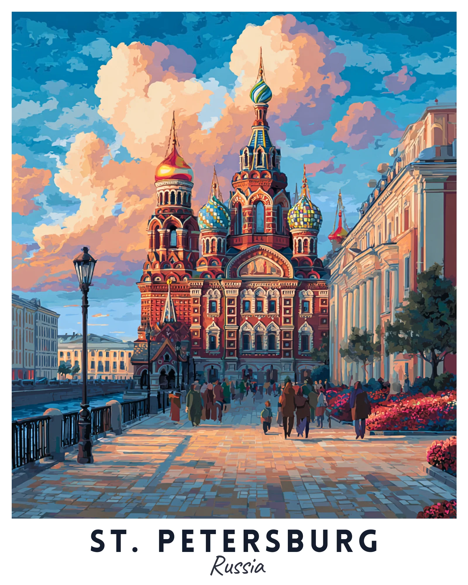 St. Petersburg Travel Poster - Image 4