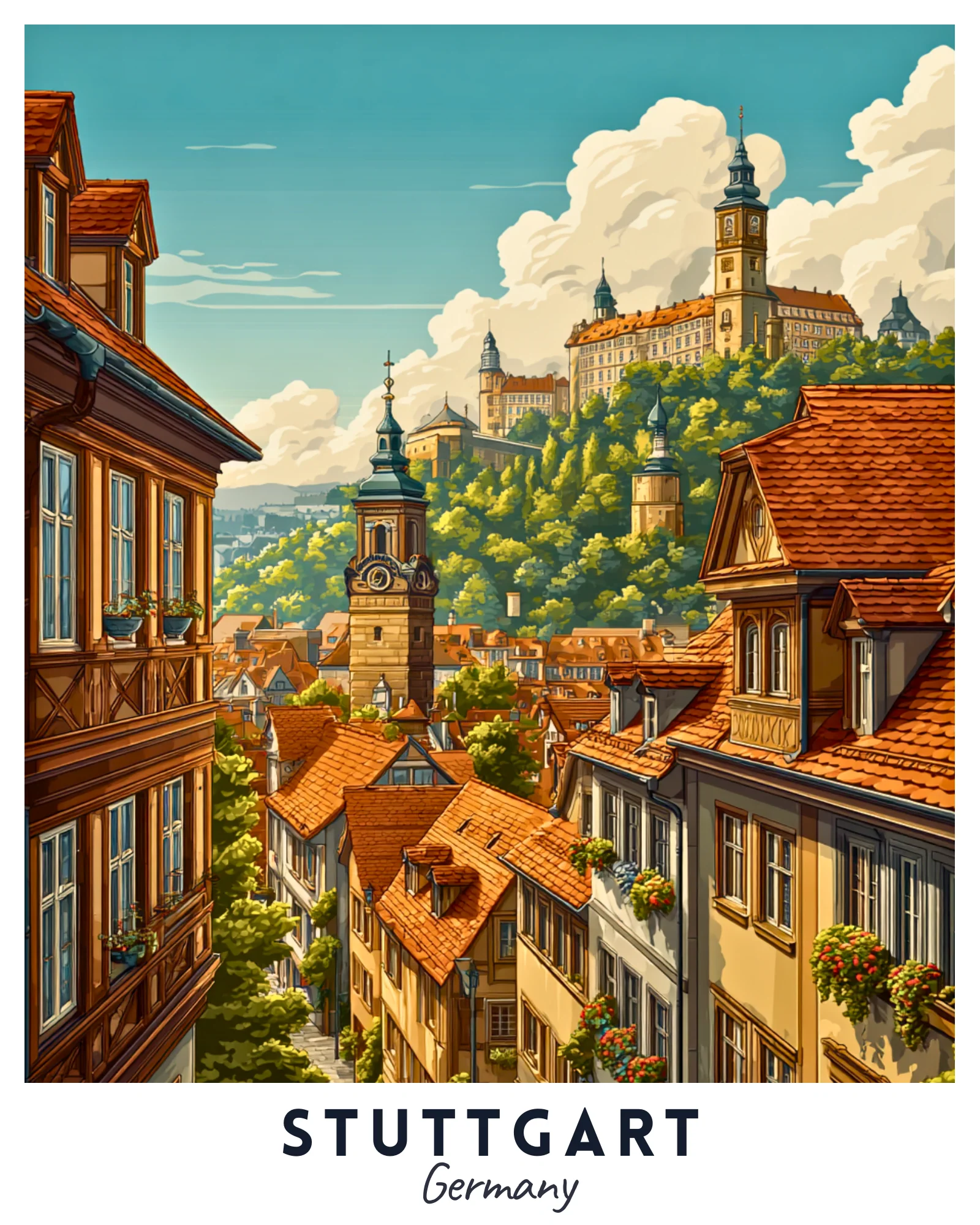 Stuttgart - Travel Poster - Image 4