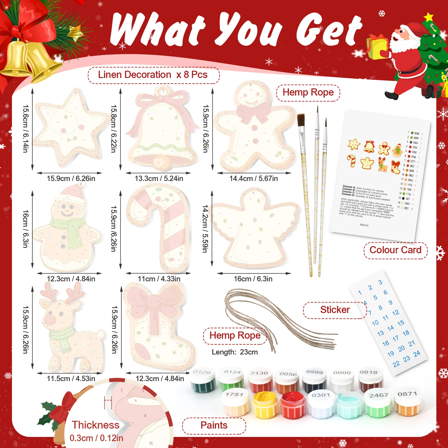 Sugar & Snow Delight – Large Christmas Ornaments - Image 3