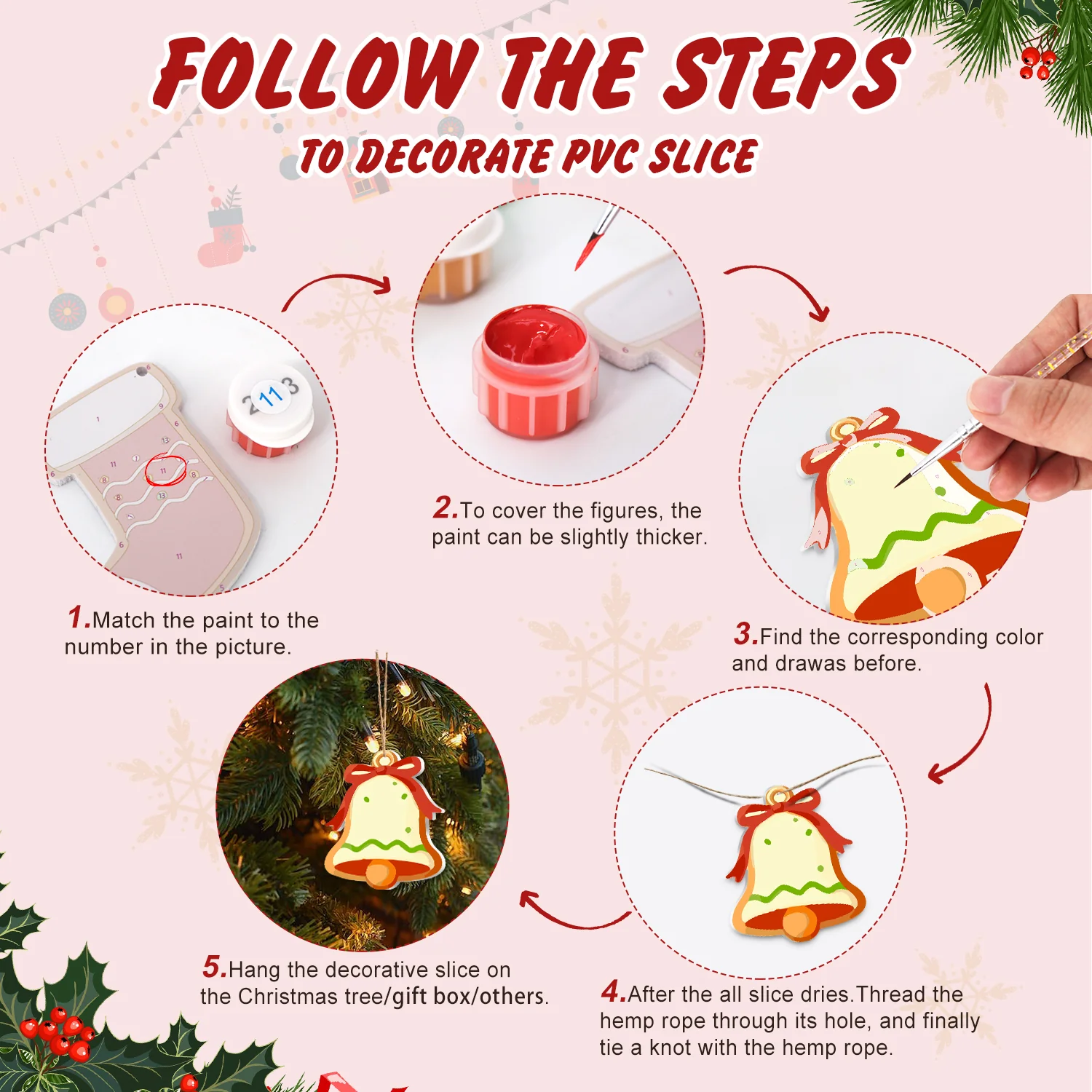 Sugar & Snow Delight – Large Christmas Ornaments - Image 4