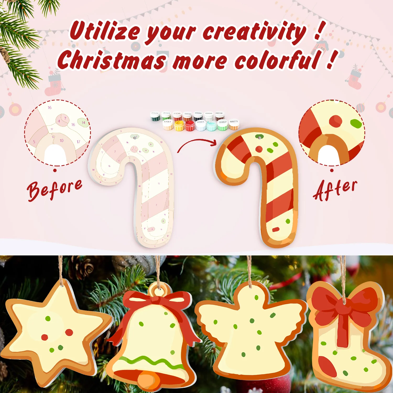 Sugar & Snow Delight – Large Christmas Ornaments - Image 5