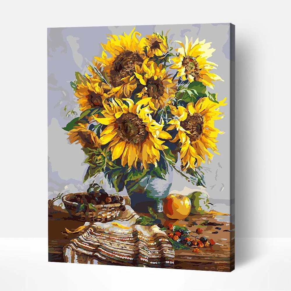 Sunflowers in a Vase - Image 4