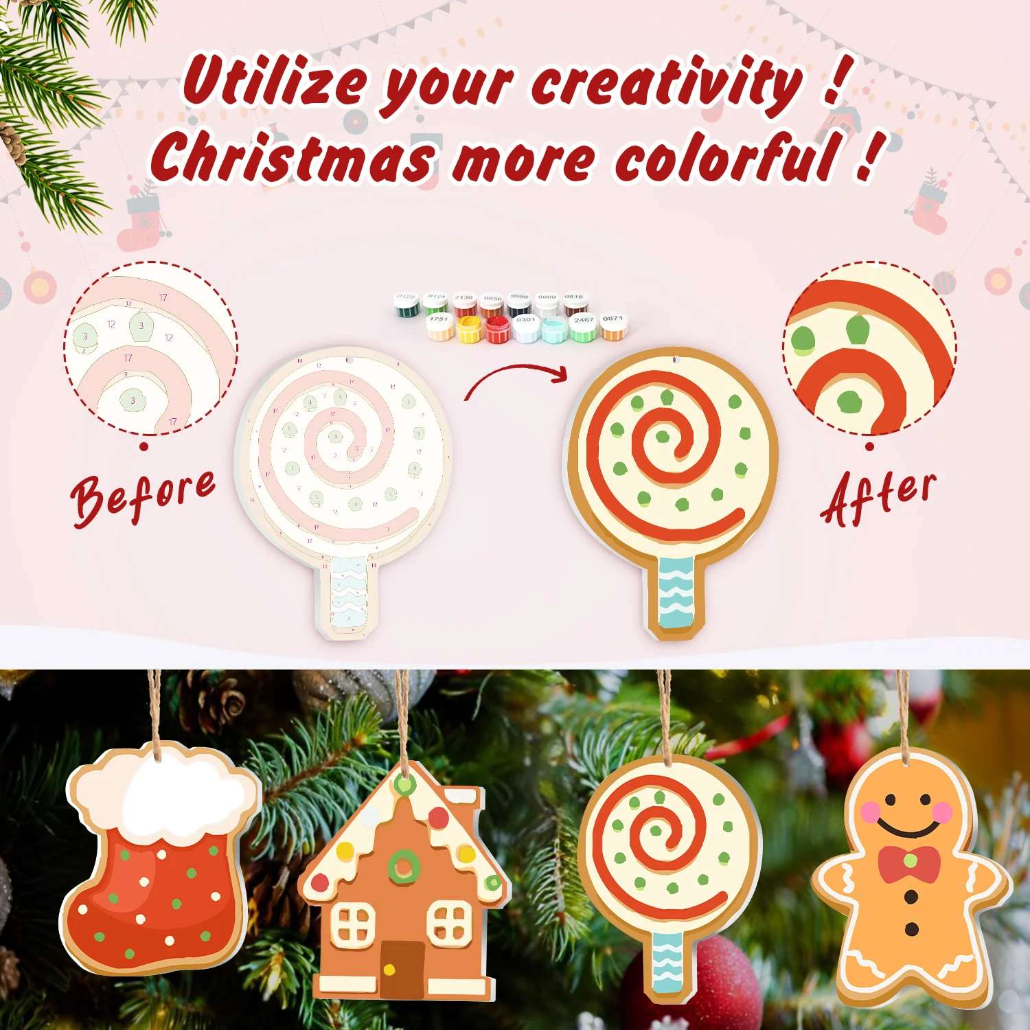 Sweet Holiday Classics – Large Christmas Ornaments - Image 5