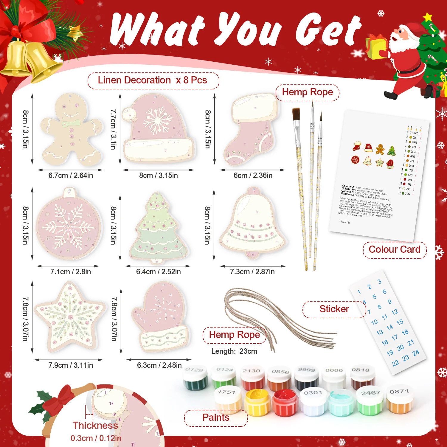 Sweet Holiday Sparkle – Christmas Ornaments - Image 3