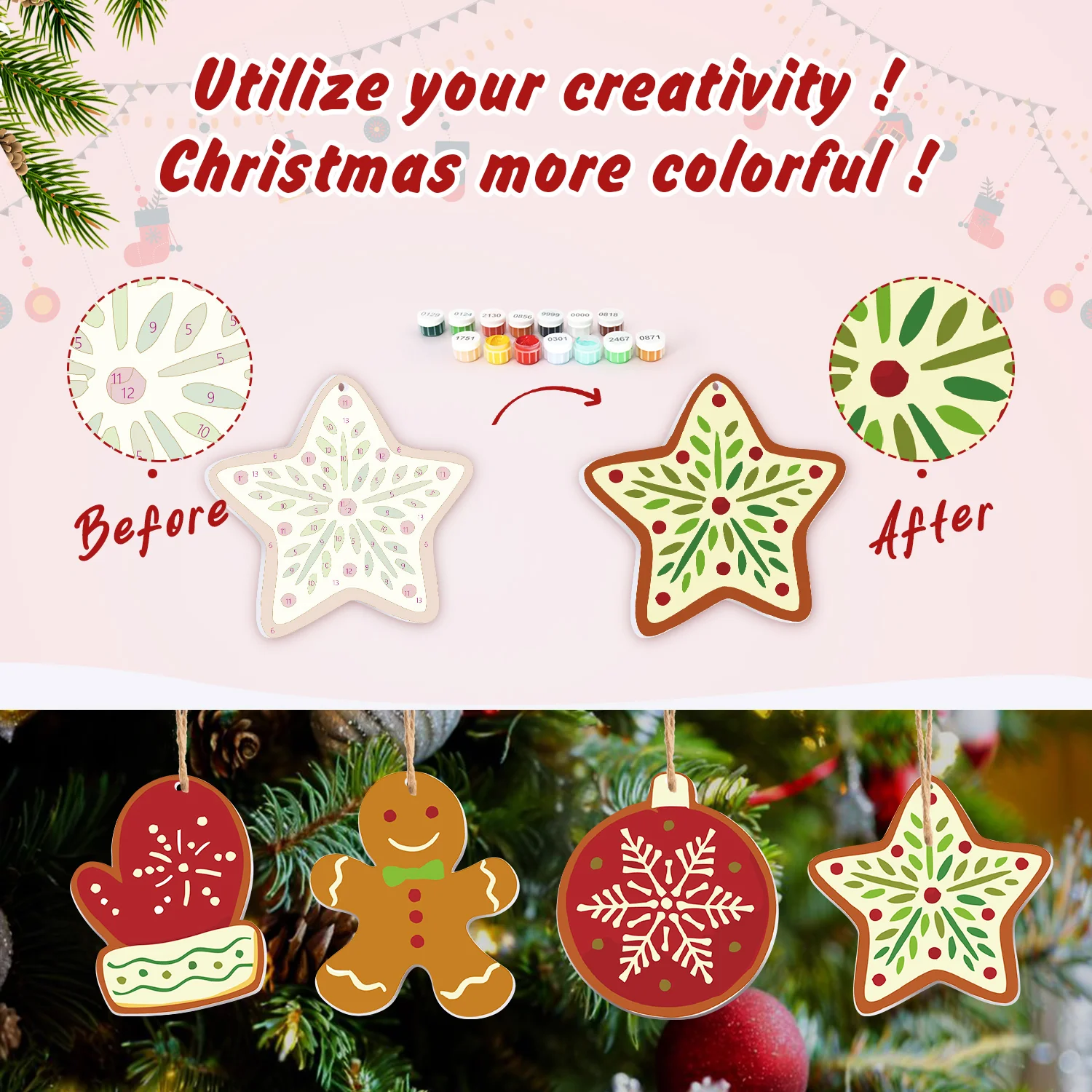 Sweet Holiday Sparkle – Christmas Ornaments - Image 5