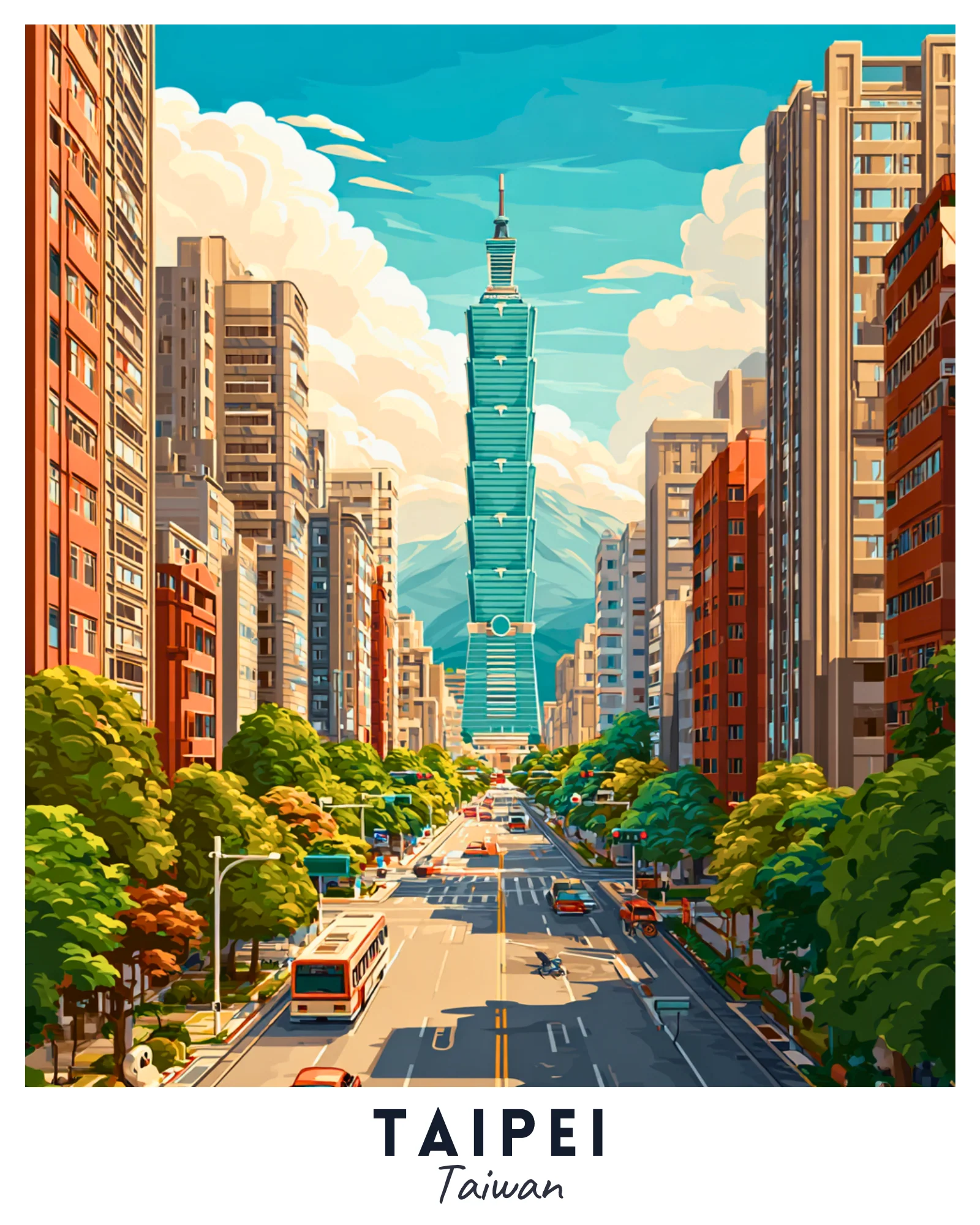Taipei - Travel Poster - Image 4