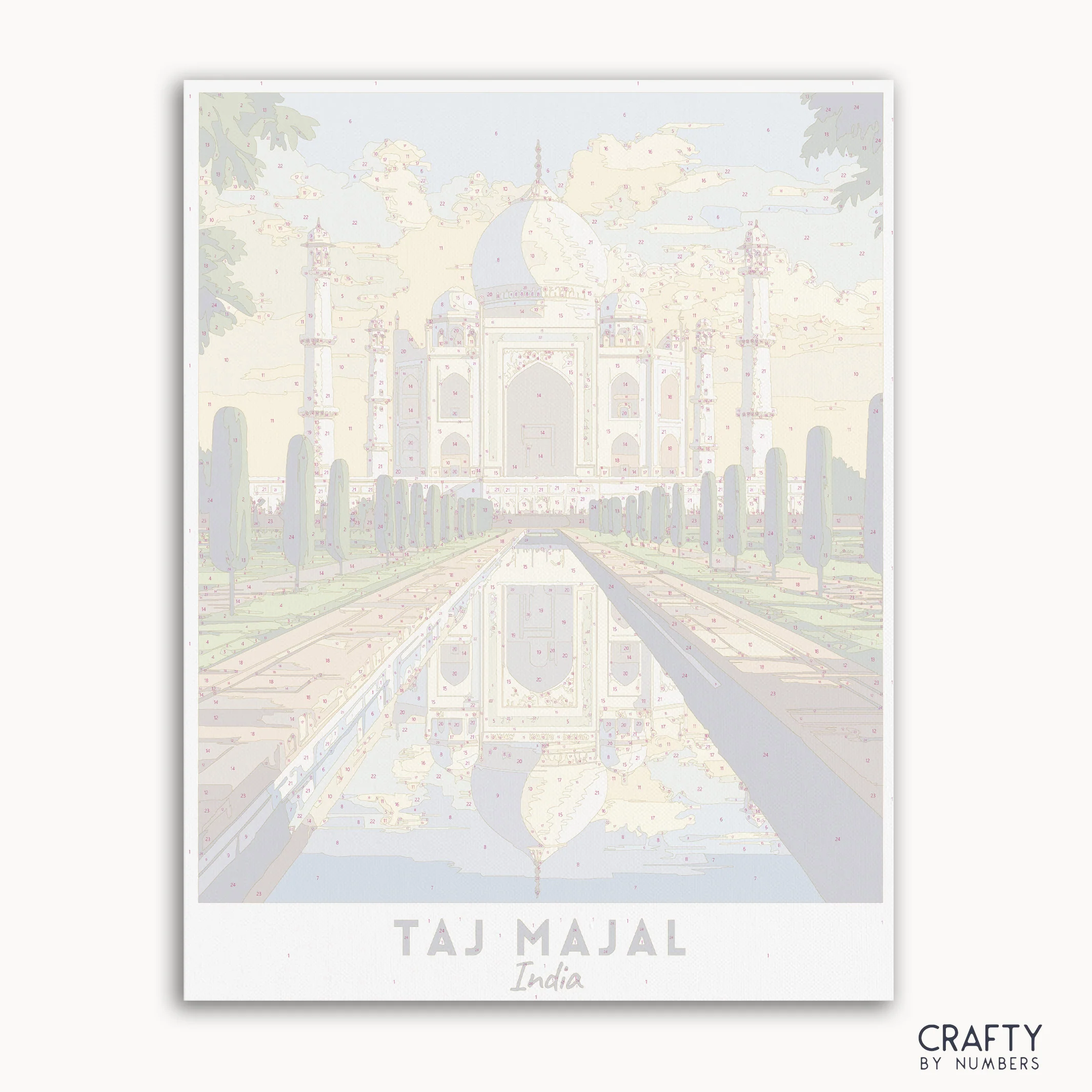 Taj Majal Travel Poster - Image 2