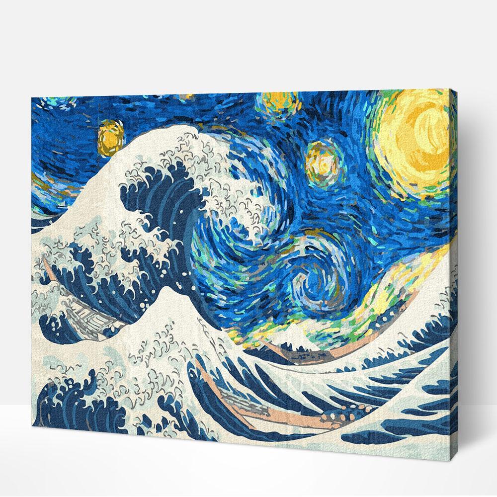 The Great Wave at Starry Night - Image 4