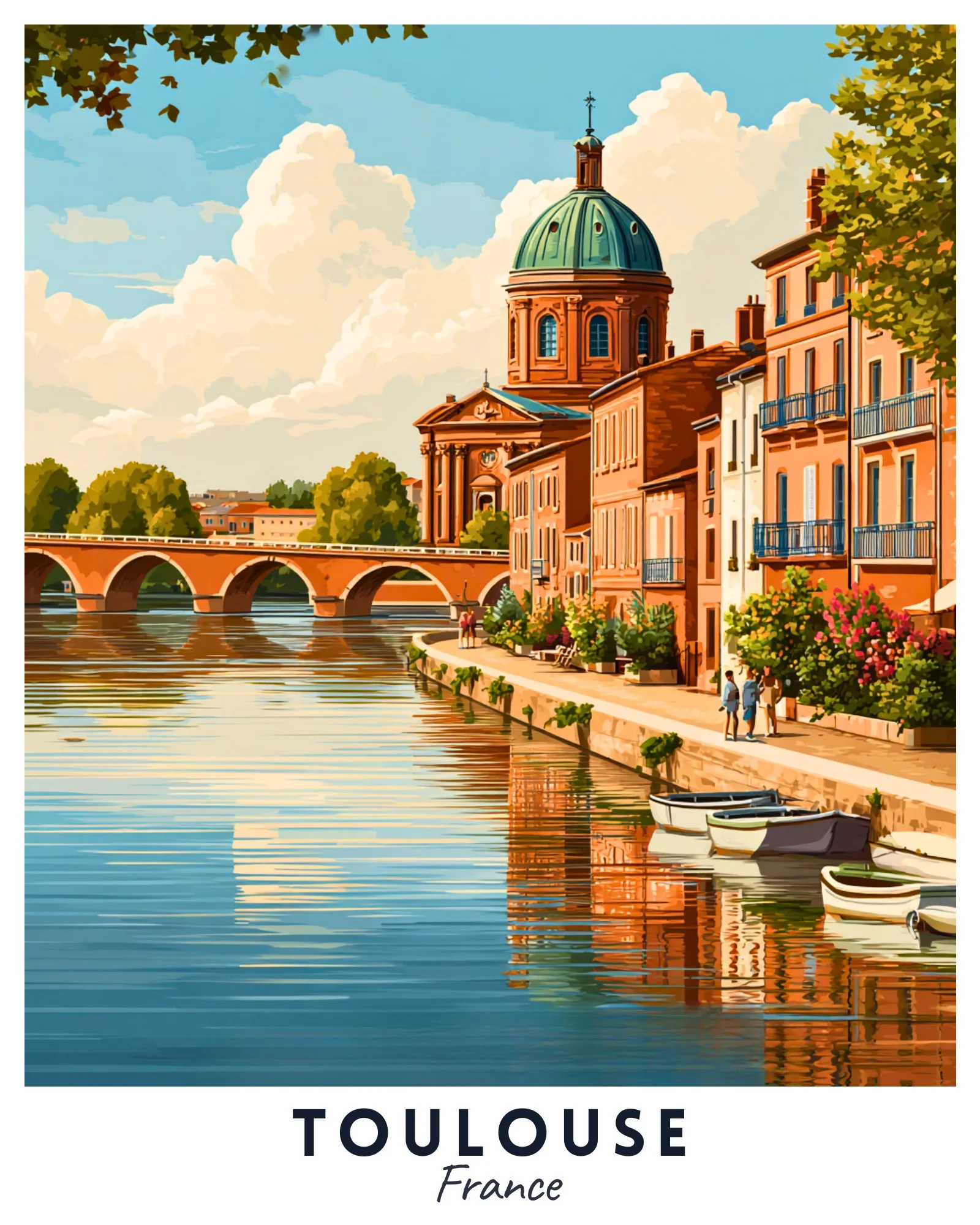 Toulouse - Travel Poster - Image 4