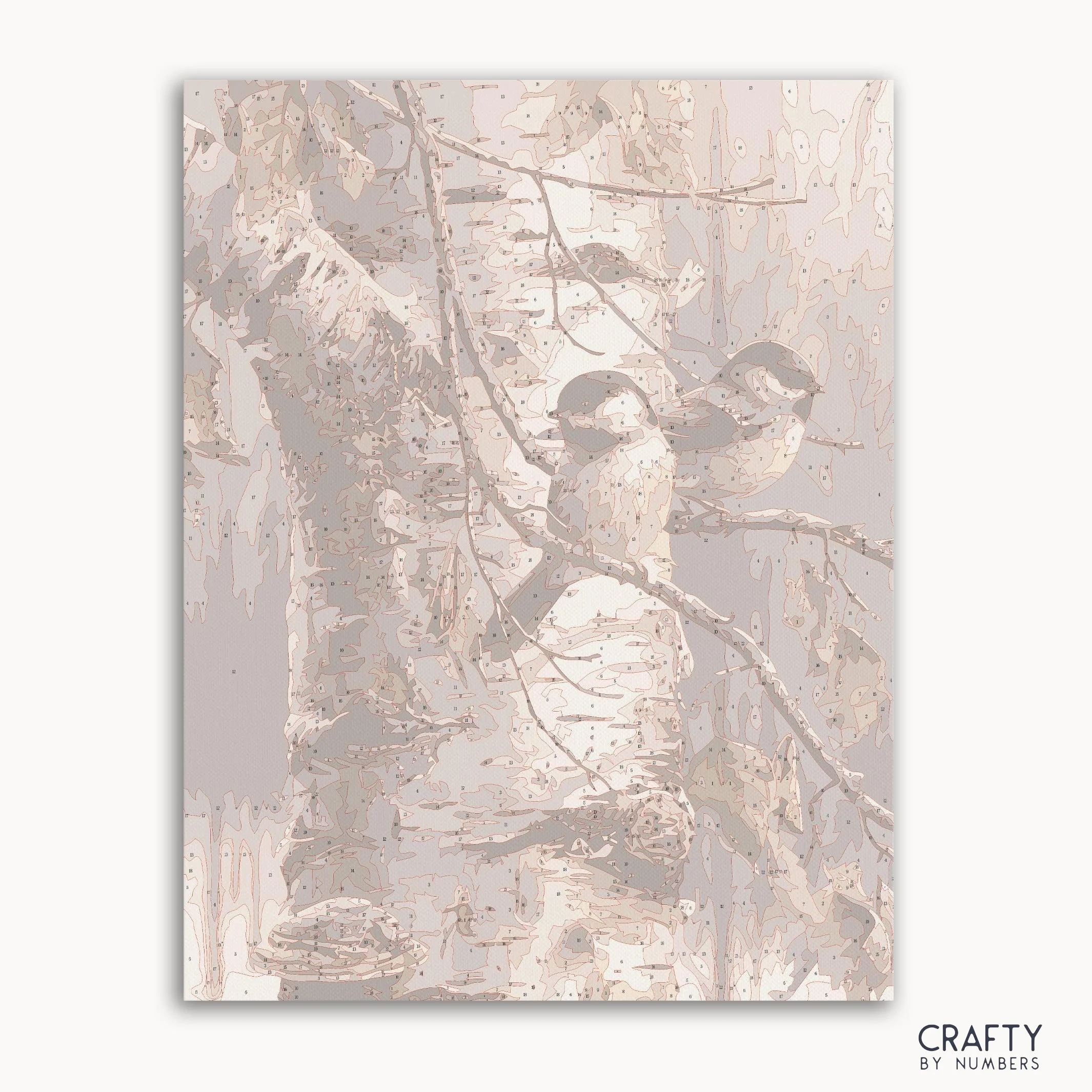 Two Friend Birds on Birch Tree - Image 2
