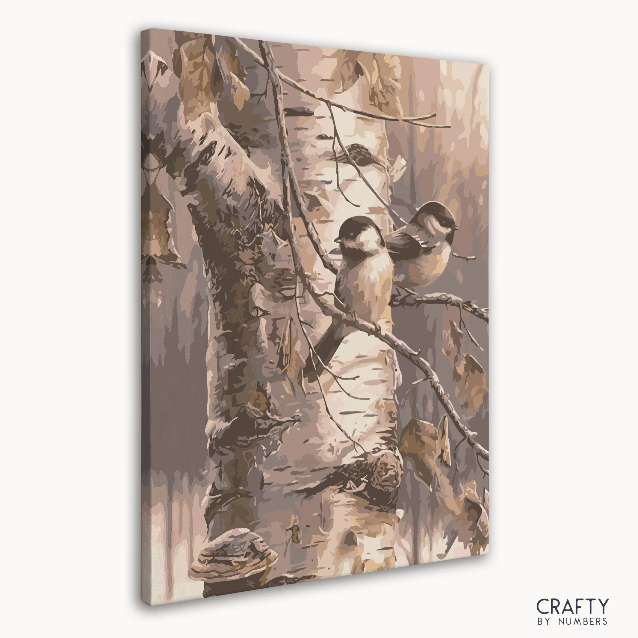 Two Friend Birds on Birch Tree - Image 3