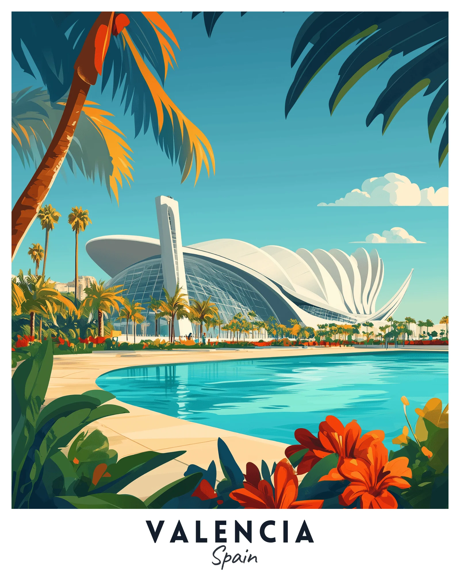 Valencia Travel Poster - Image 2