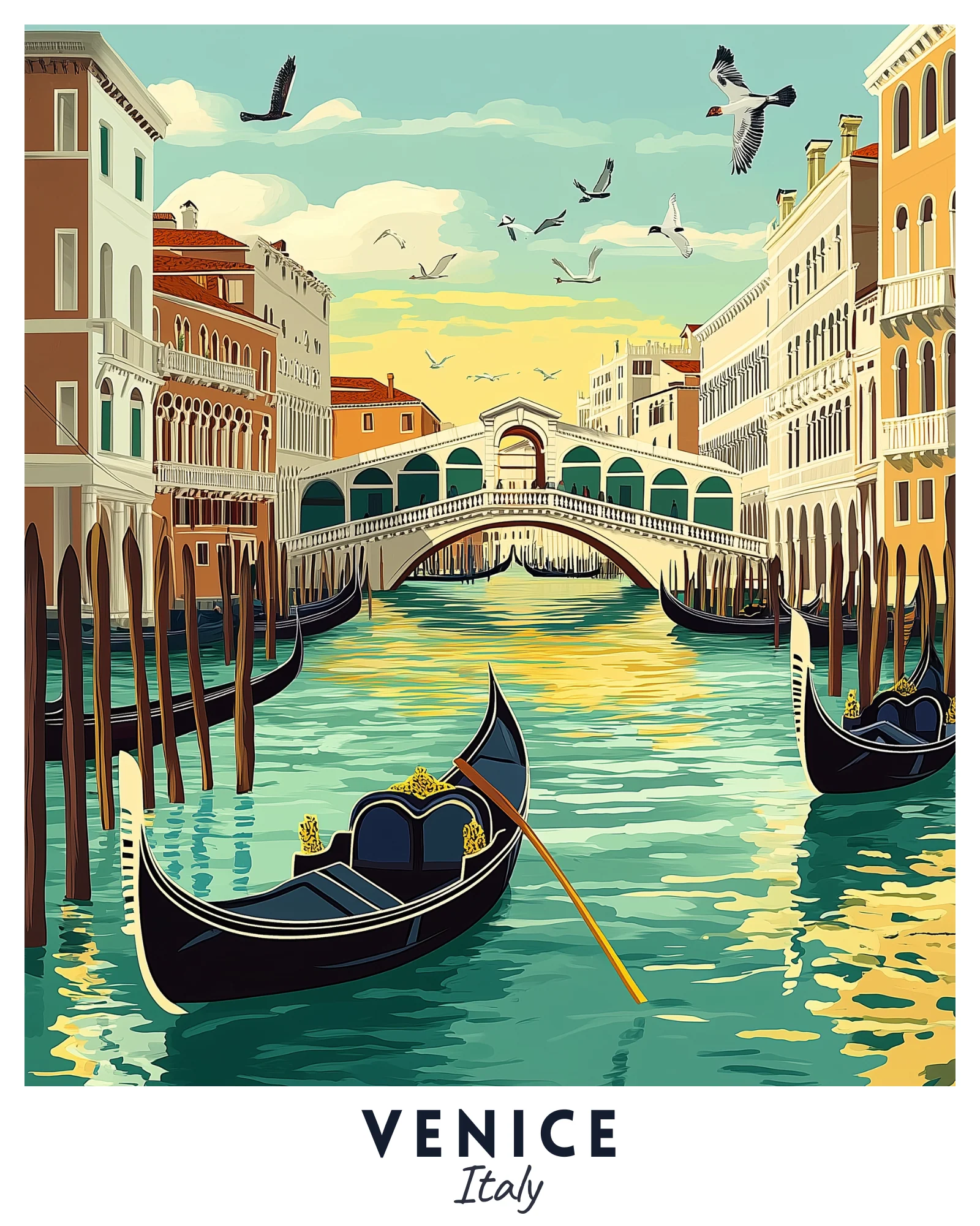Venice Travel Poster - Image 3