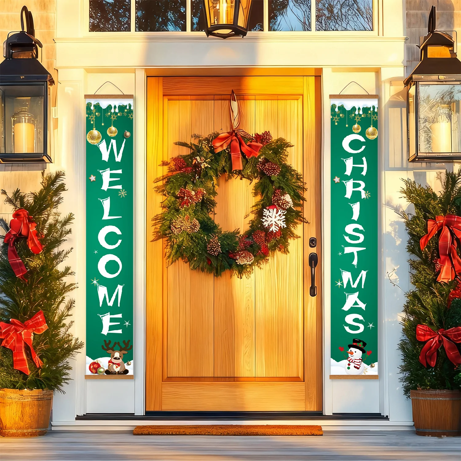 Welcome Christmas – Porch Sign Paint by Numbers Kit - Image 10