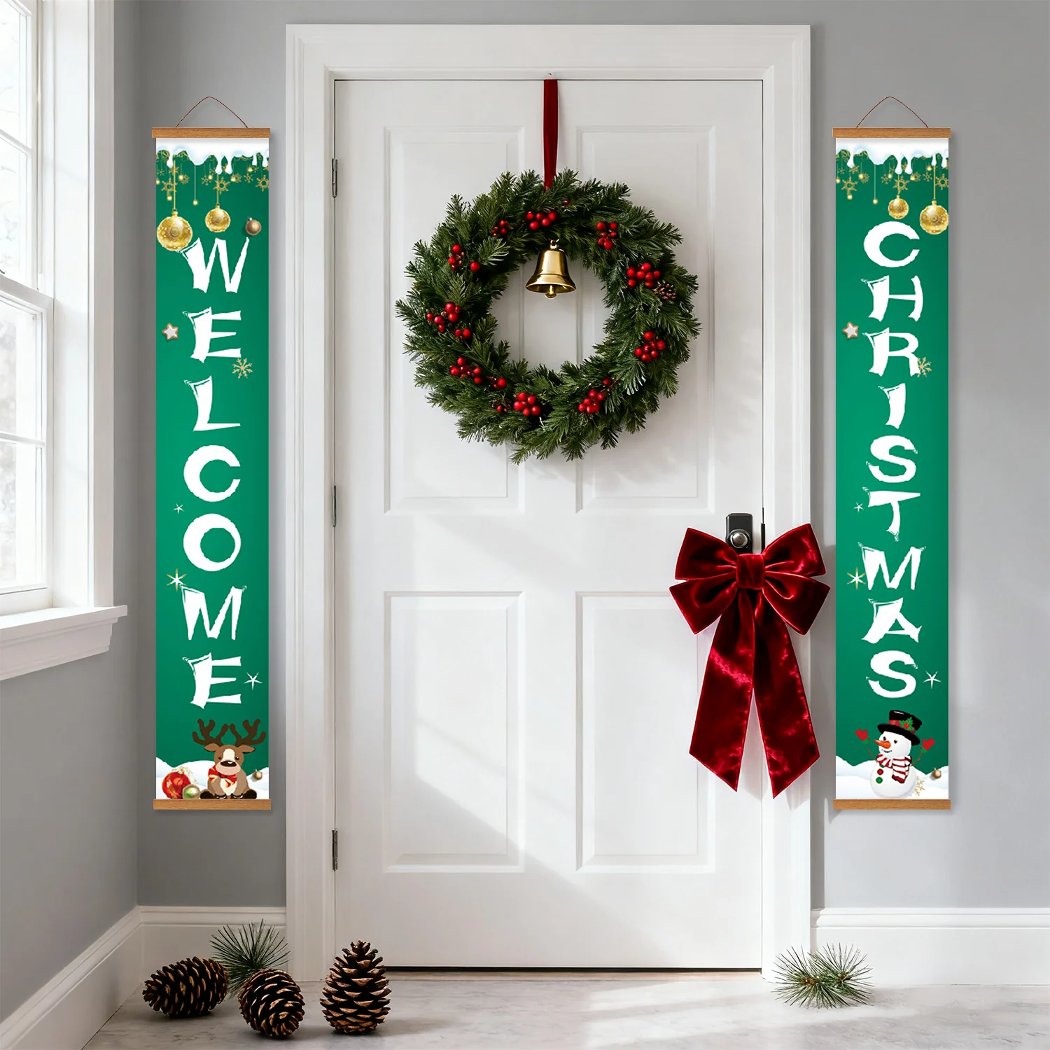Welcome Christmas – Porch Sign Paint by Numbers Kit - Image 17